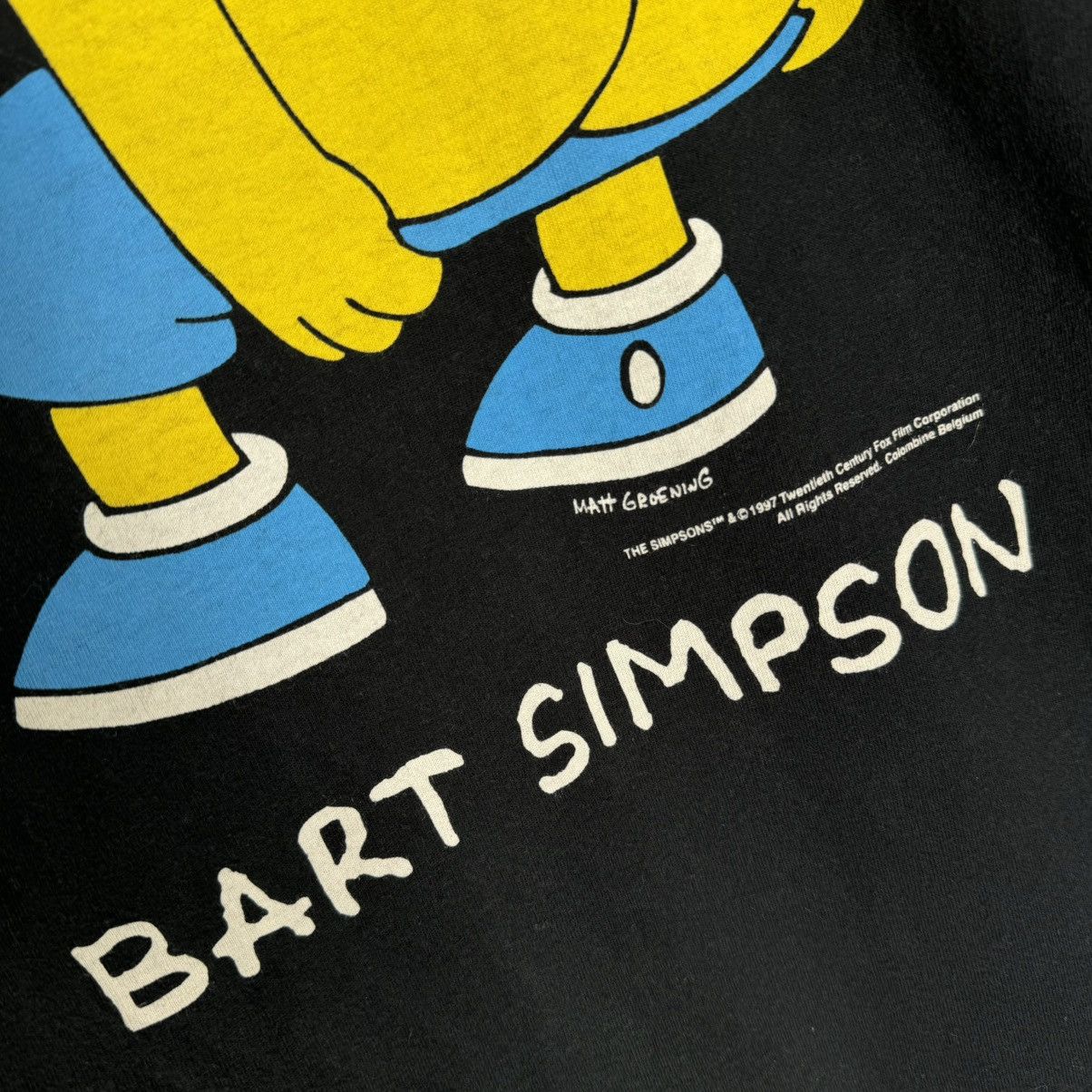 The Simpsons Vintage 1997 The Simpsons Bart Ass Screen Stars Euro T Shirt Size US XL / EU 56 / 4 - 4 Thumbnail