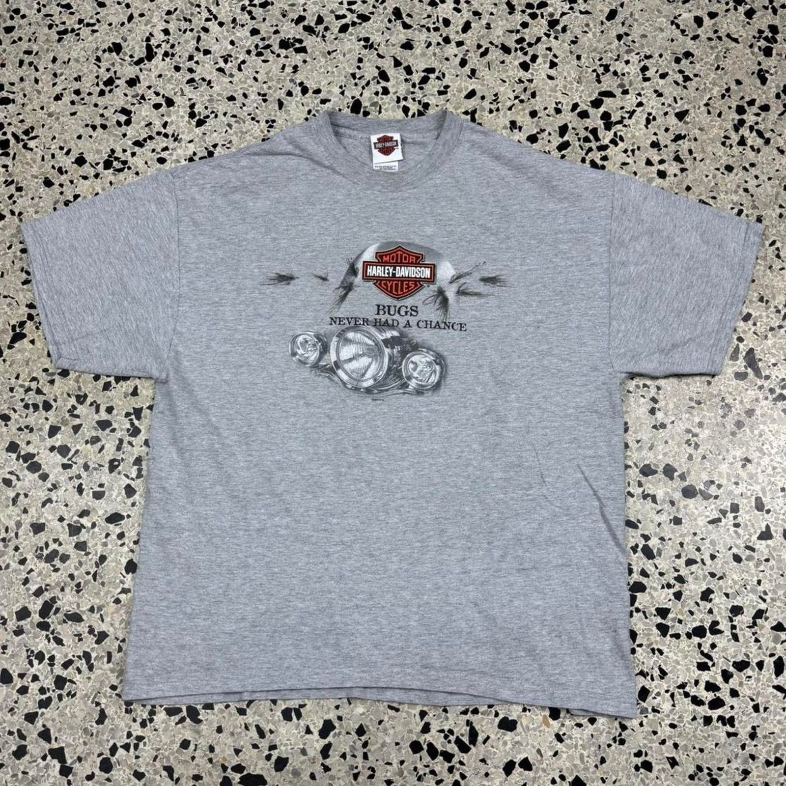 Harley Davidson × Vintage VINTAGE 2004 HARLEY DAVIDSON MOTORCYCLES BUGS TEE: Size US XL / EU 56 / 4 - 1 Thumbnail