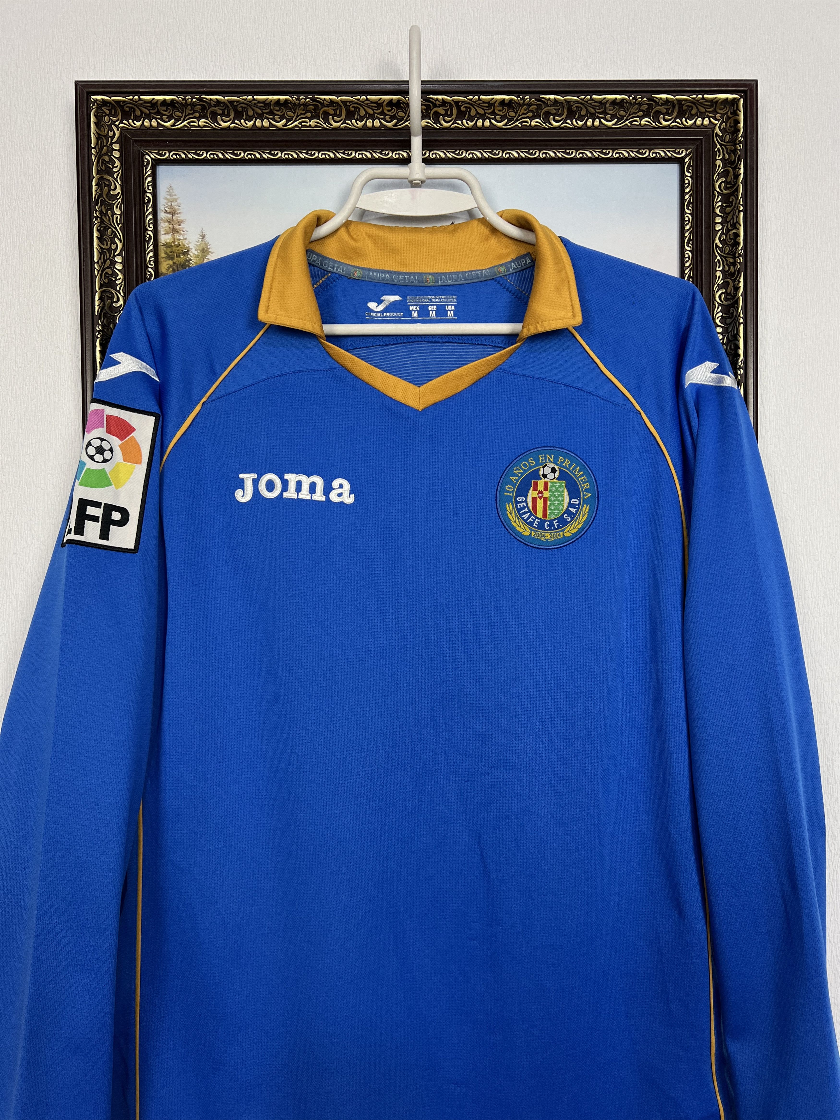 Joma Getafe Home football shirt 2013 Soccer Long Sleeve Joma Size US M / EU 48-50 / 2 - 2 Thumbnail