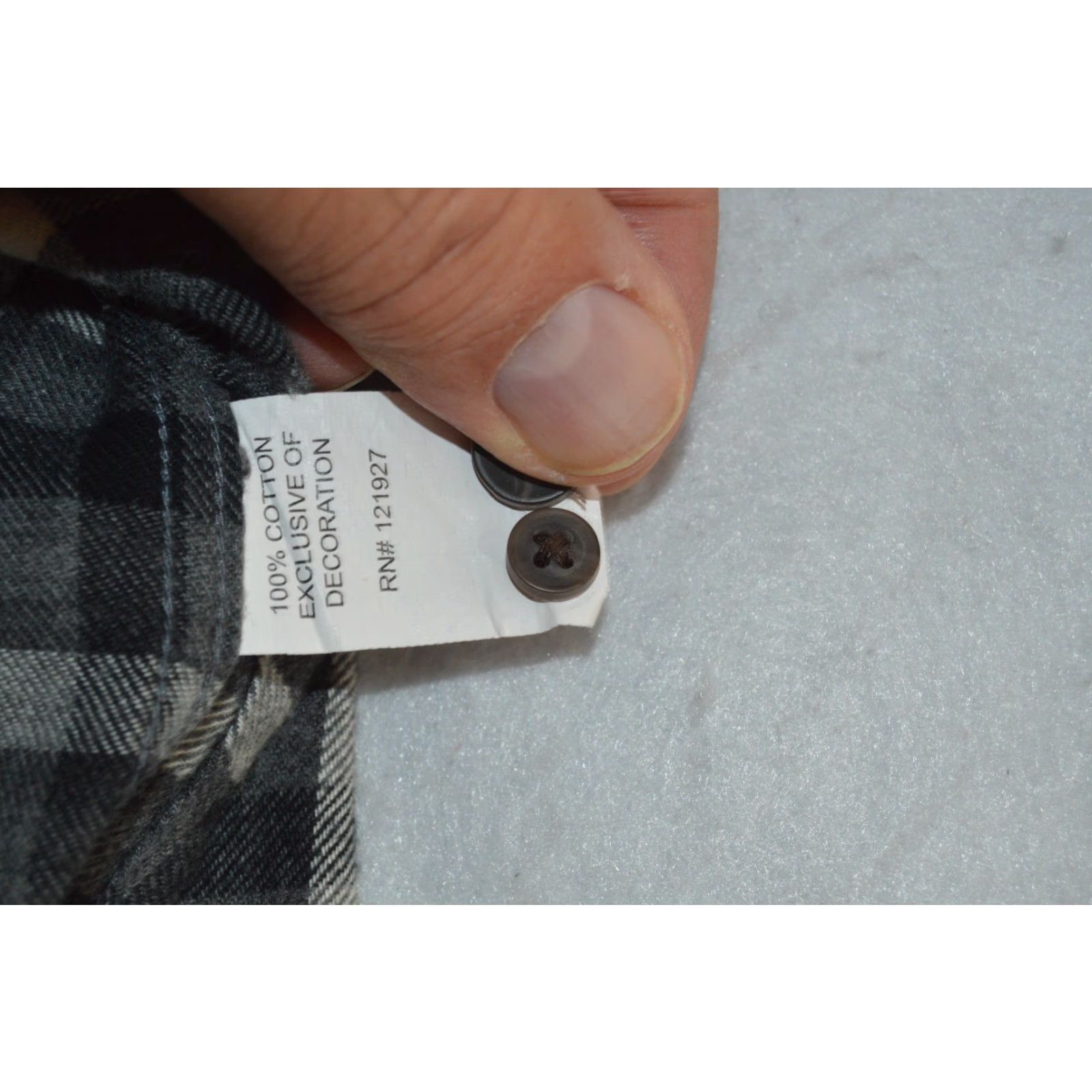 johnnie-O Johnnie O Hangin Out Shirt Mens 2XL Grey Plaid Flannel Button Down Long Sleeve Size US XXL / EU 58 / 5 - 5 Thumbnail