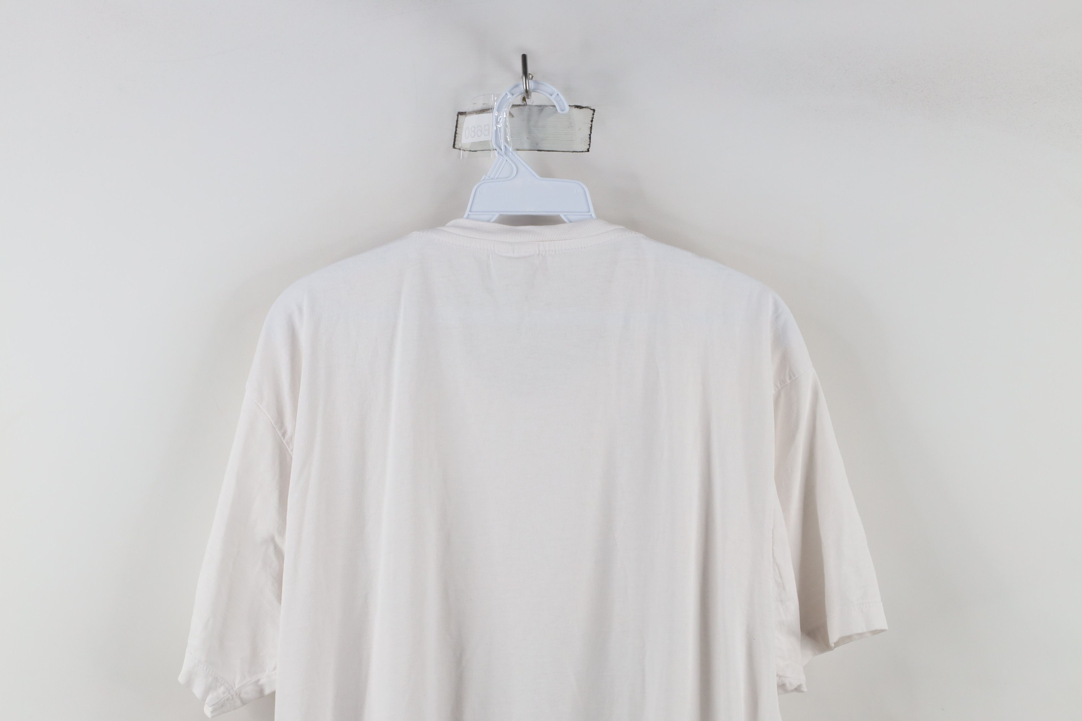 Vintage Vintage 90s Streetwear Short Sleeve T-Shirt White Cotton USA Size US XL / EU 56 / 4 - 11 Thumbnail