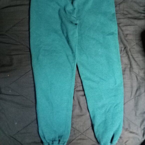 Jerzees × Vintage Vintage Jerzees Blank Sweatpants Joggers Trainers Teal Size US 32 / EU 48 - 3 Thumbnail