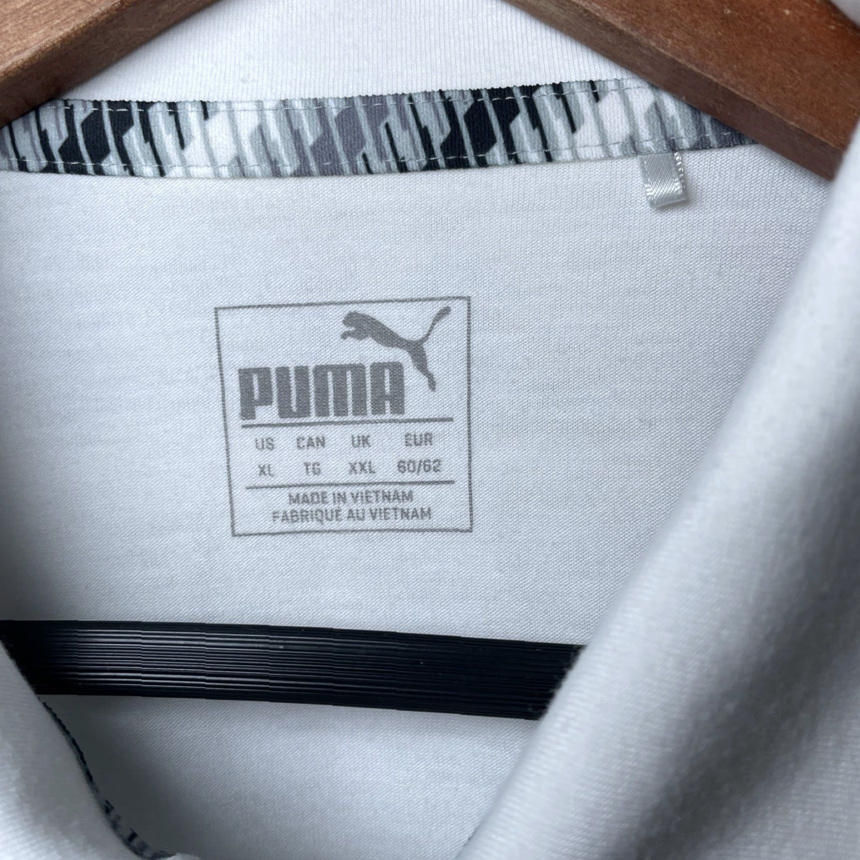 Puma PUMA Shirt Golf Short Sleeve Quarter Button Men XL White Mens Size US XL / EU 56 / 4 - 7 Thumbnail