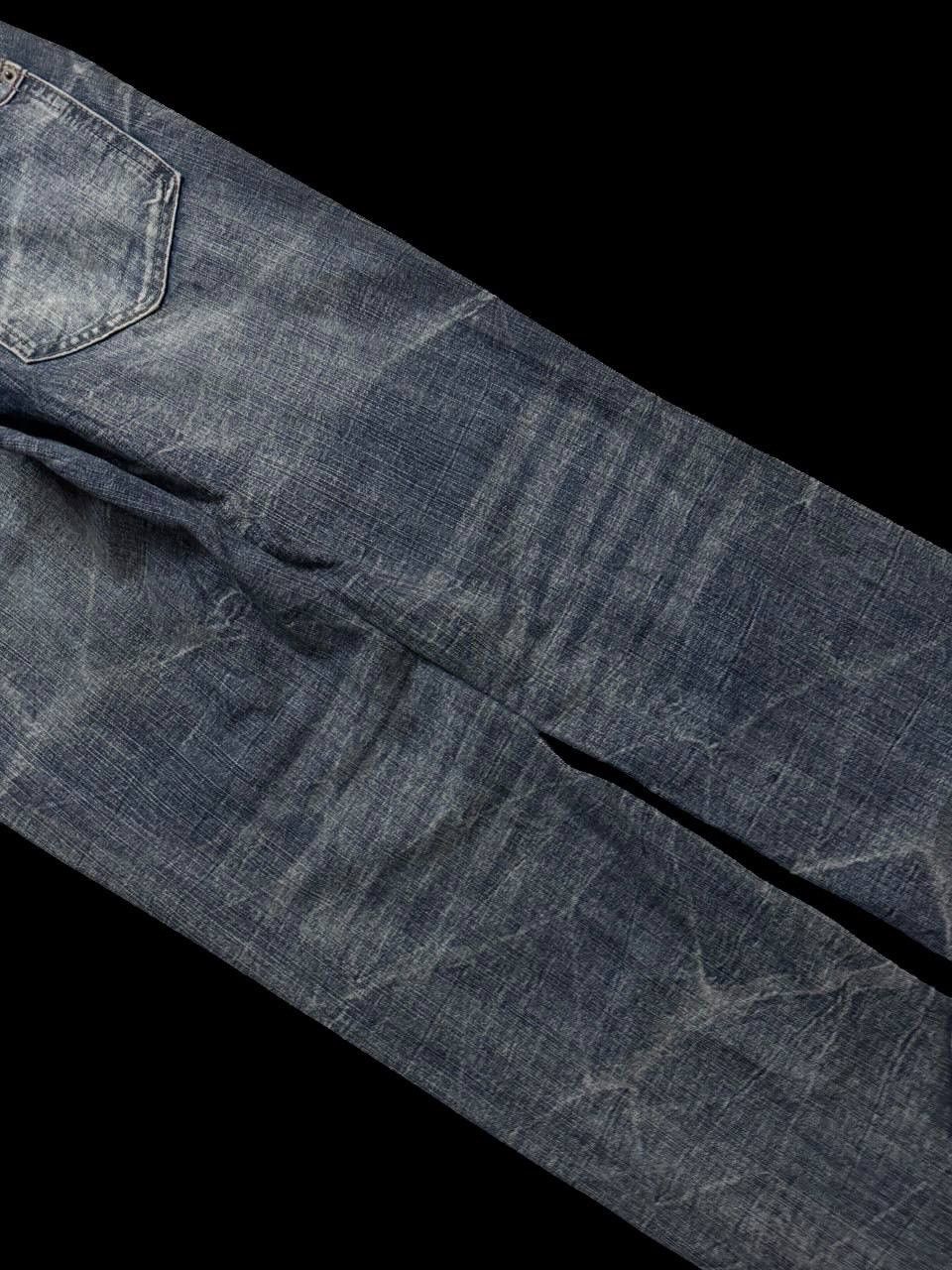 Other INSANE 90s Style Japanese Smoke Mudwash Clawmark Dark Jeans Size US 30 / EU 46 - 18 Thumbnail