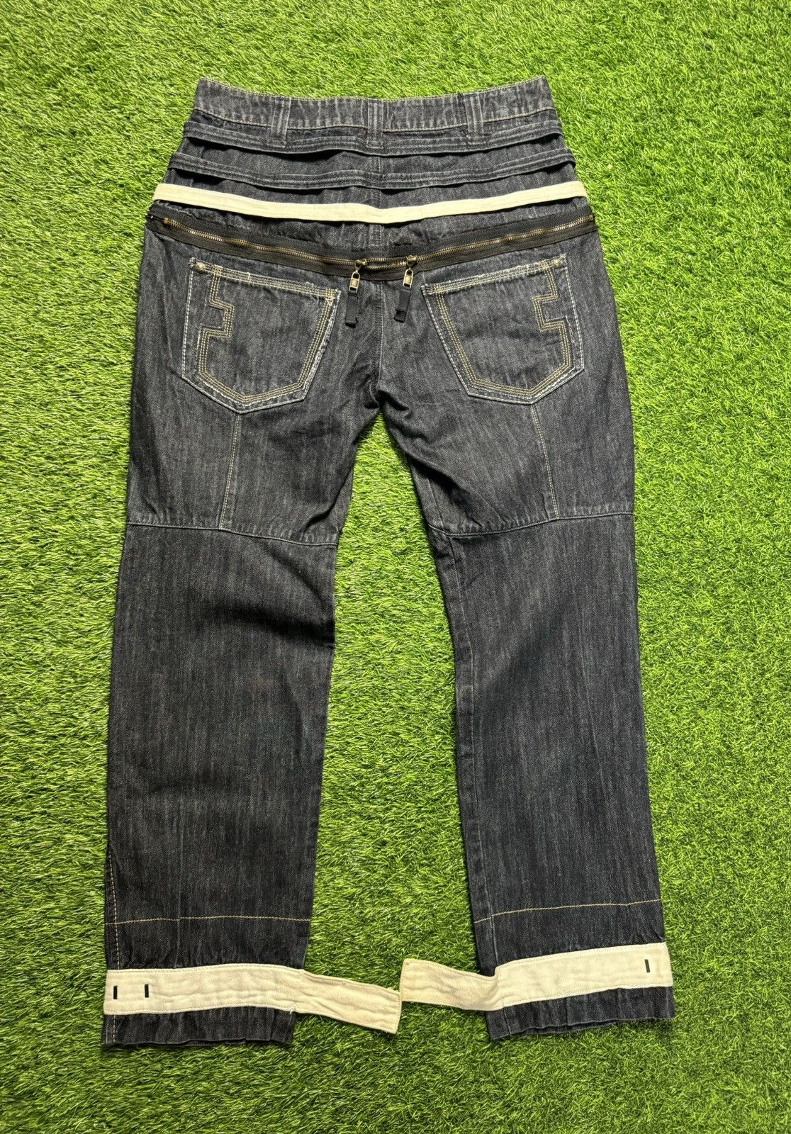 Japanese Brand × Marithe + Francois Girbaud MFG - rebuild jeans Size US 33 - 17 Thumbnail