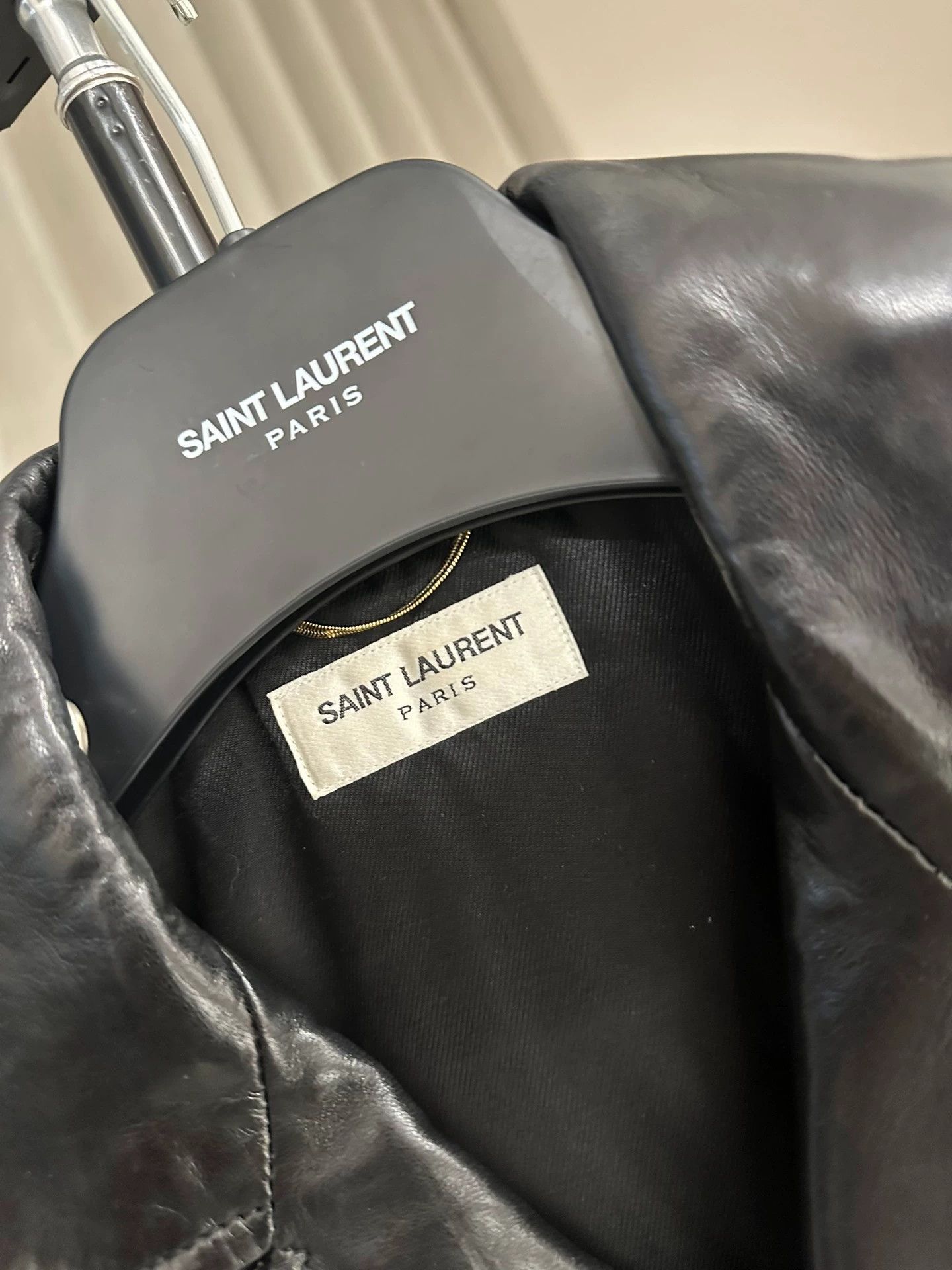 Saint Laurent Paris Saint Laurent SLP L01 motorcycle zip-up leather jacket Size M / US 6-8 / IT 42-44 - 3 Thumbnail