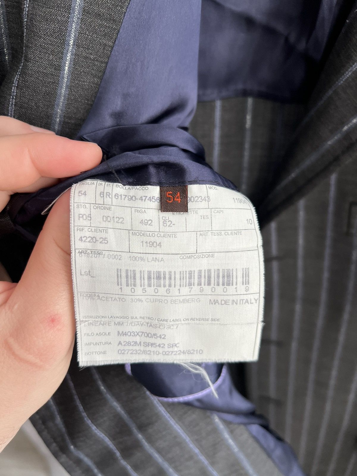 Etro Vintage Etro Striped Blazer Classic Suit Luxury size 54 Size 54R - 13 Thumbnail