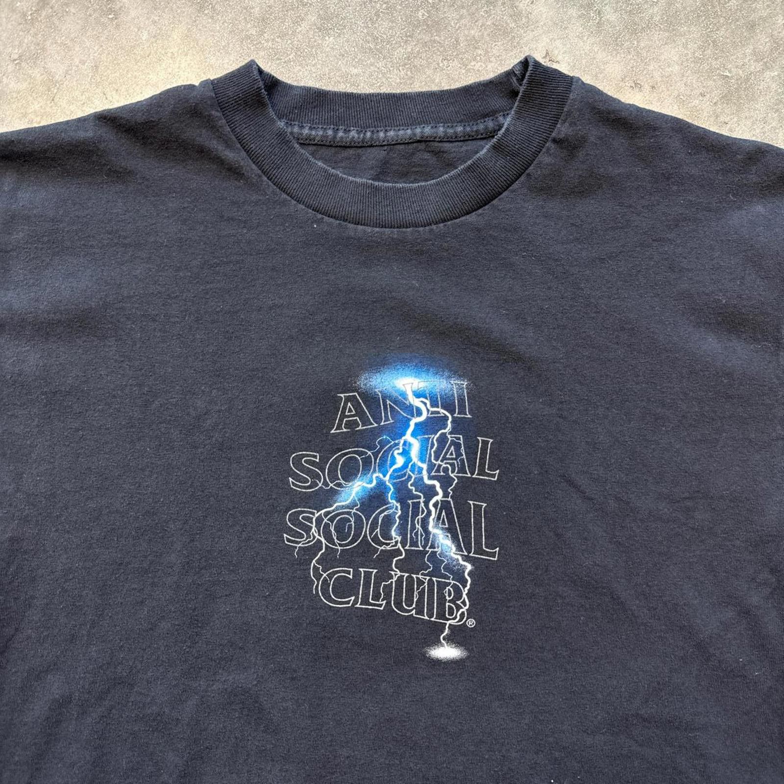 Anti Social Social Club Anti Social Social Club Blue Lightning Bolt Thunder T-Shirt Size US M / EU 48-50 / 2 - 3 Thumbnail