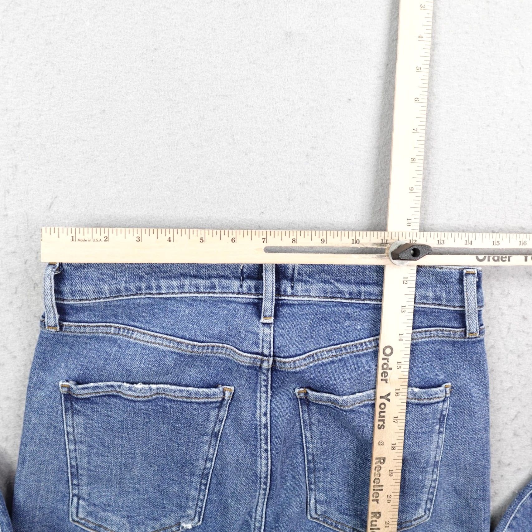 Agolde AGOLDE Jeans Womens 28 Blue Denim Toni Mid Rise Skinny Fit Distressed Stretch Jeans Size 28" / US 6 / IT 42 - 7 Thumbnail