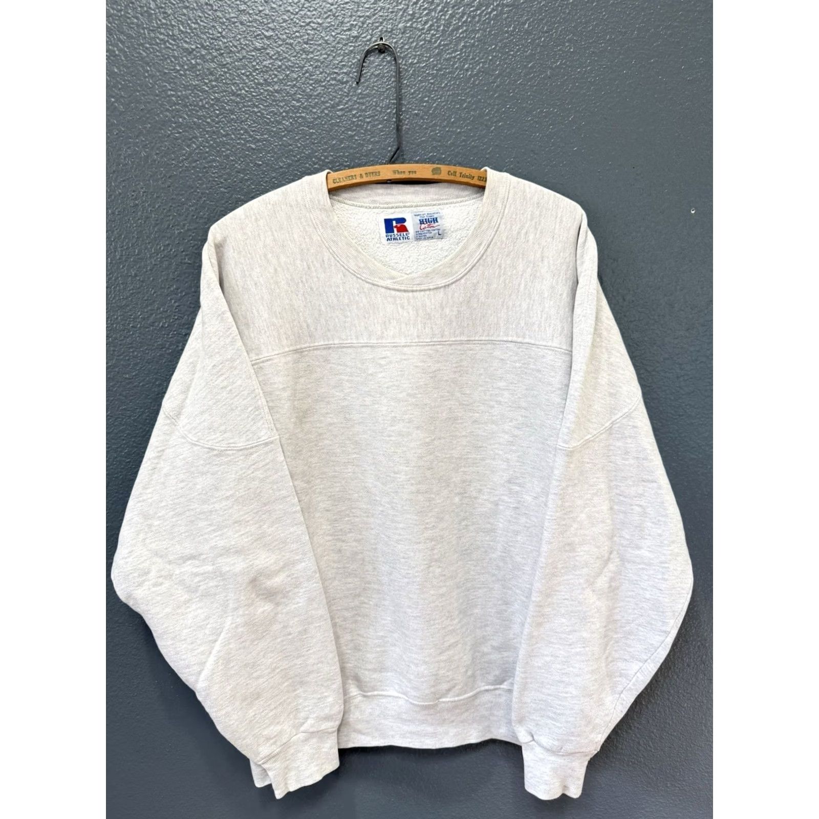 Russell Athletic VINTAGE Russell Athletic Sweatshirt Gray 80s Pullover Size L Men Size US L / EU 52-54 / 3 - 3 Thumbnail