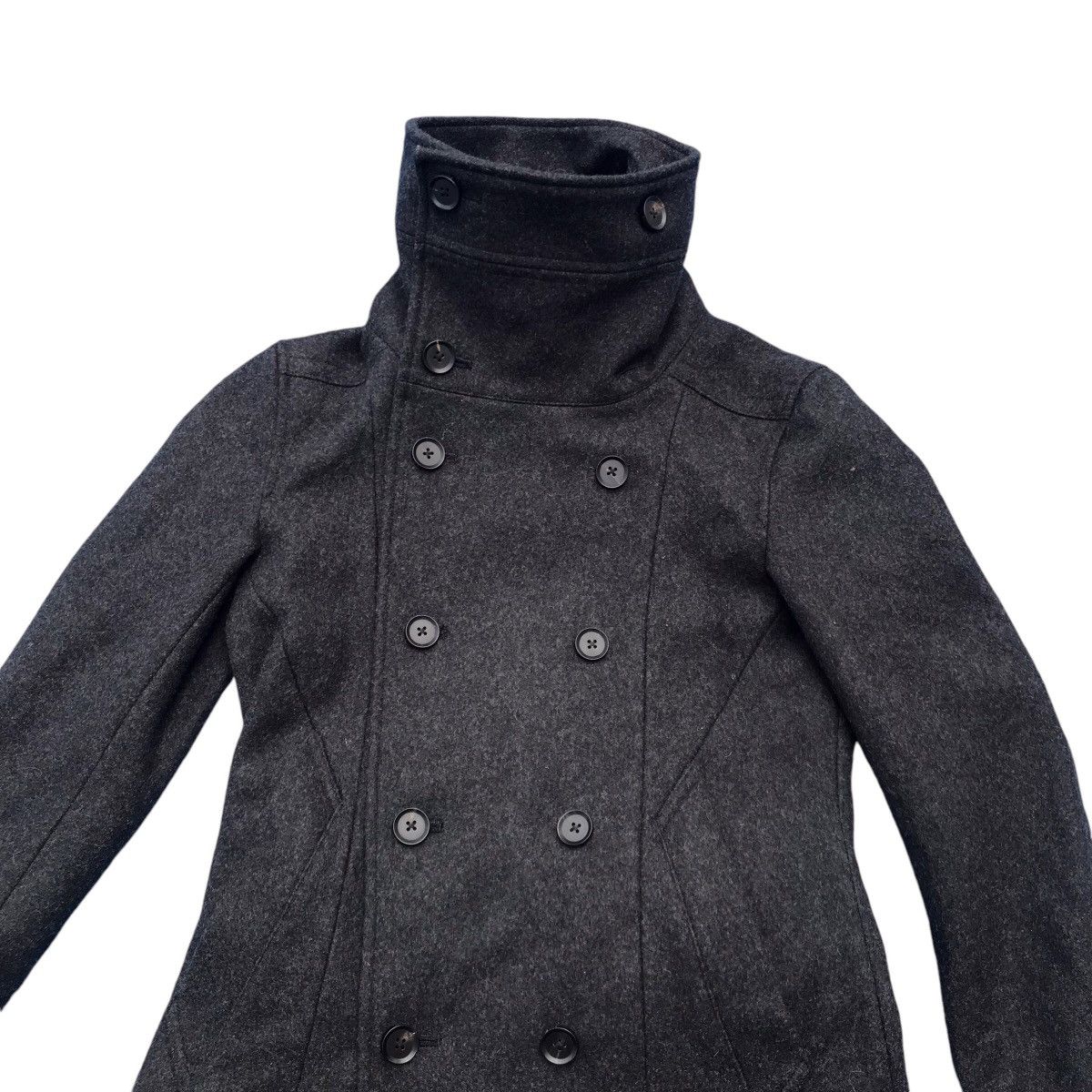 Schlussel Avant Garde Schlussel Double Breasted Wool Coat Size S / US 4 / IT 40 - 2 Thumbnail