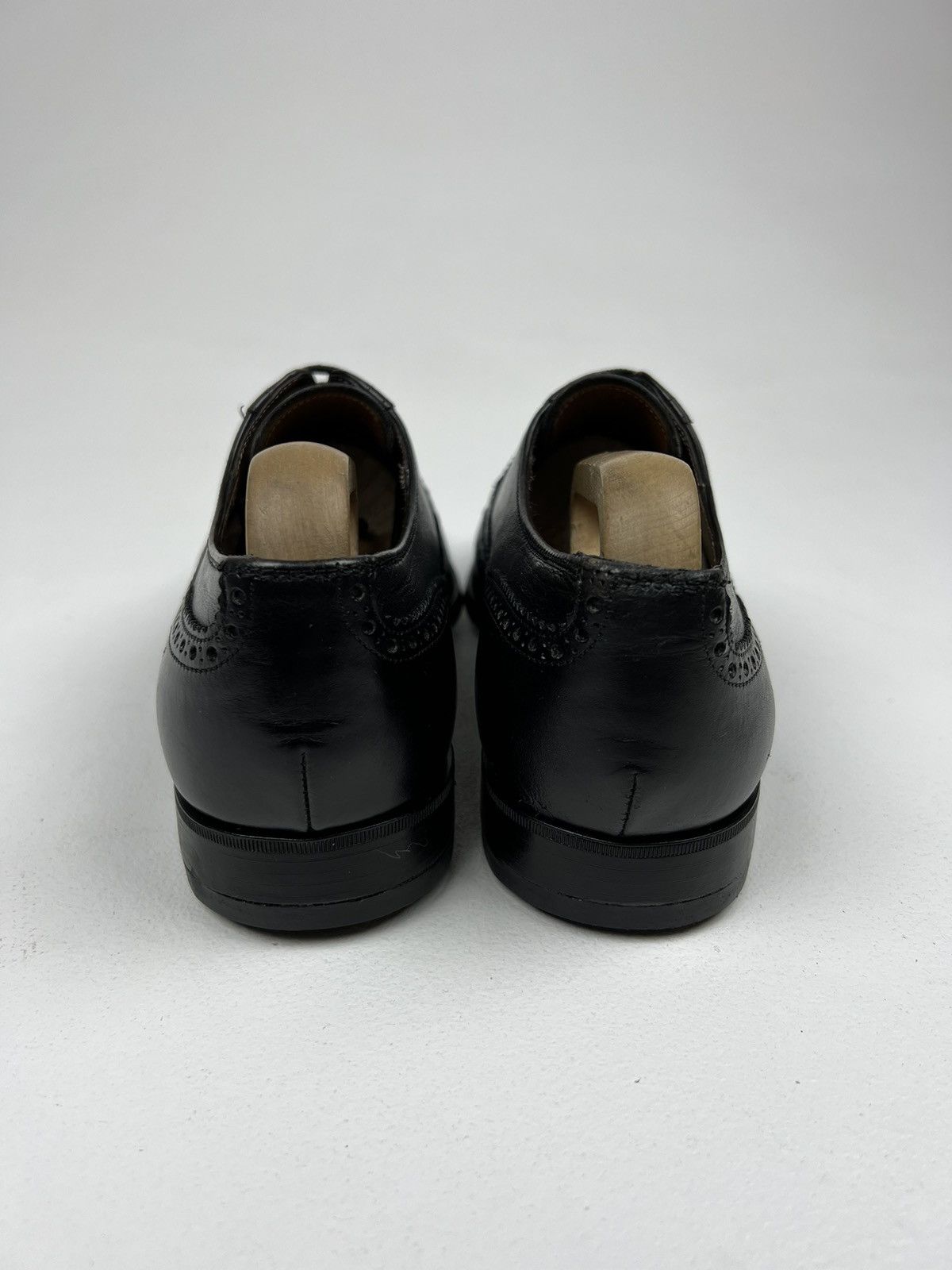 Prada PRADA MILANO Oxfords Leather Shoes Wingtip Black Men’s Size US 8.5 / EU 41-42 - 8 Thumbnail