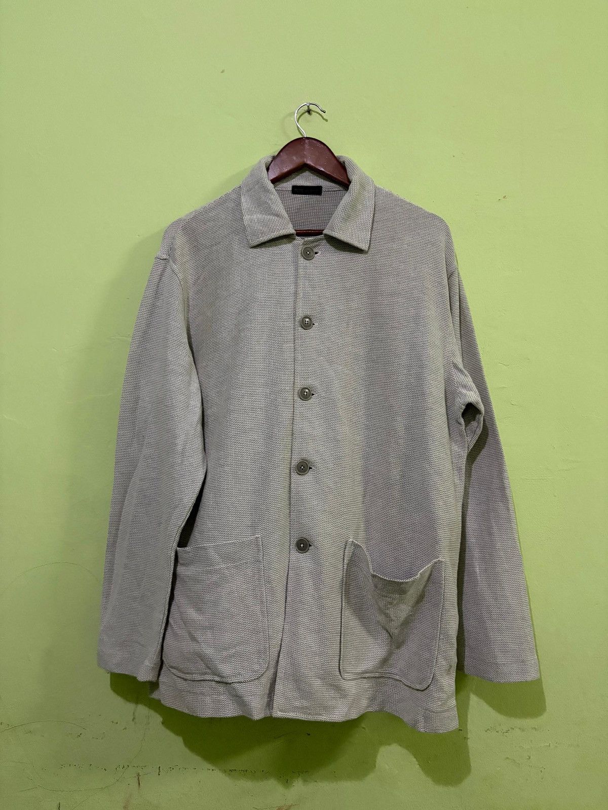 Tete Homme × Yohji Yamamoto Vtg Tete Homme Katoh Kazutaka Button Up Jacket Shirt Design Size US L / EU 52-54 / 3 - 1 Thumbnail