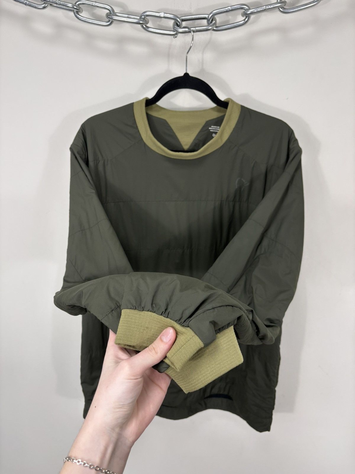 Norrona Norrona Tamok Alpha90 Crewneck Jacket Sample Olive Green Size US L / EU 52-54 / 3 - 9 Thumbnail