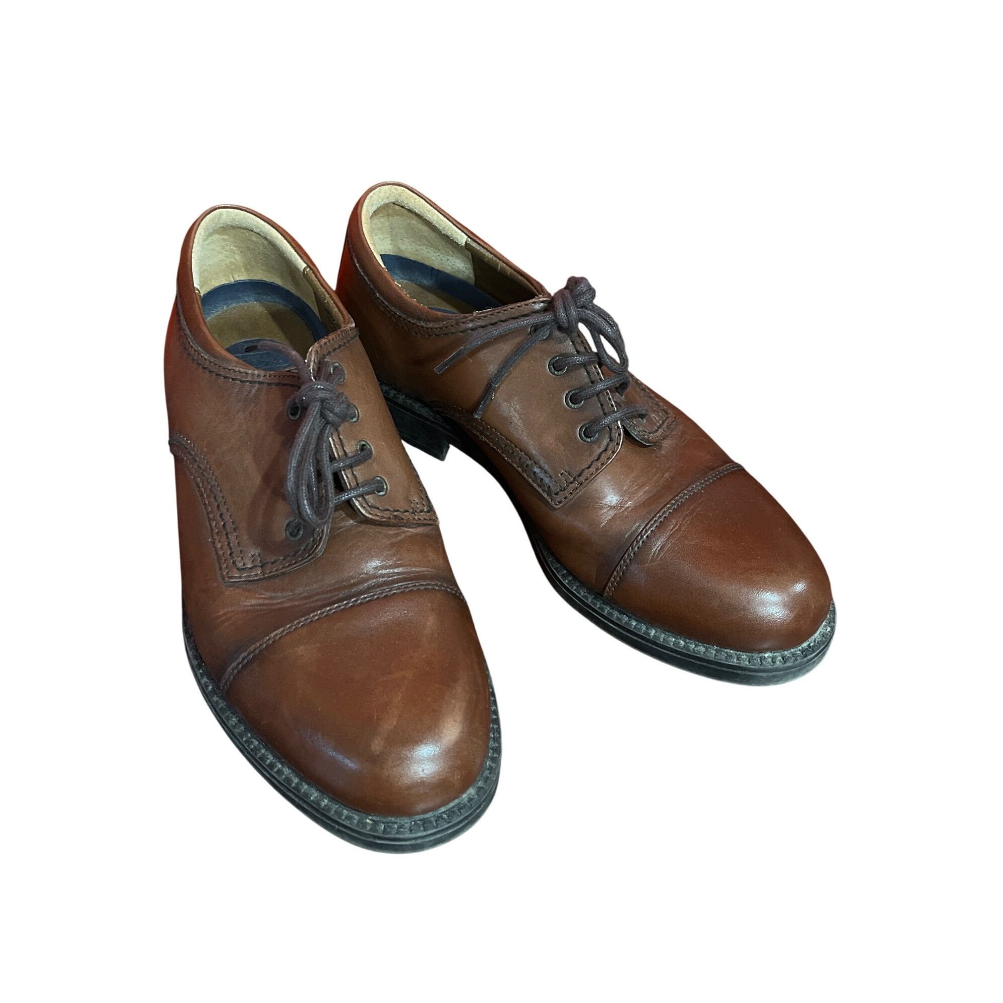 Dockers Dockers Mens Brown Leather Dress Shoes Size 8 SKU 8943 Size US 8 / EU 41 - 1 Thumbnail