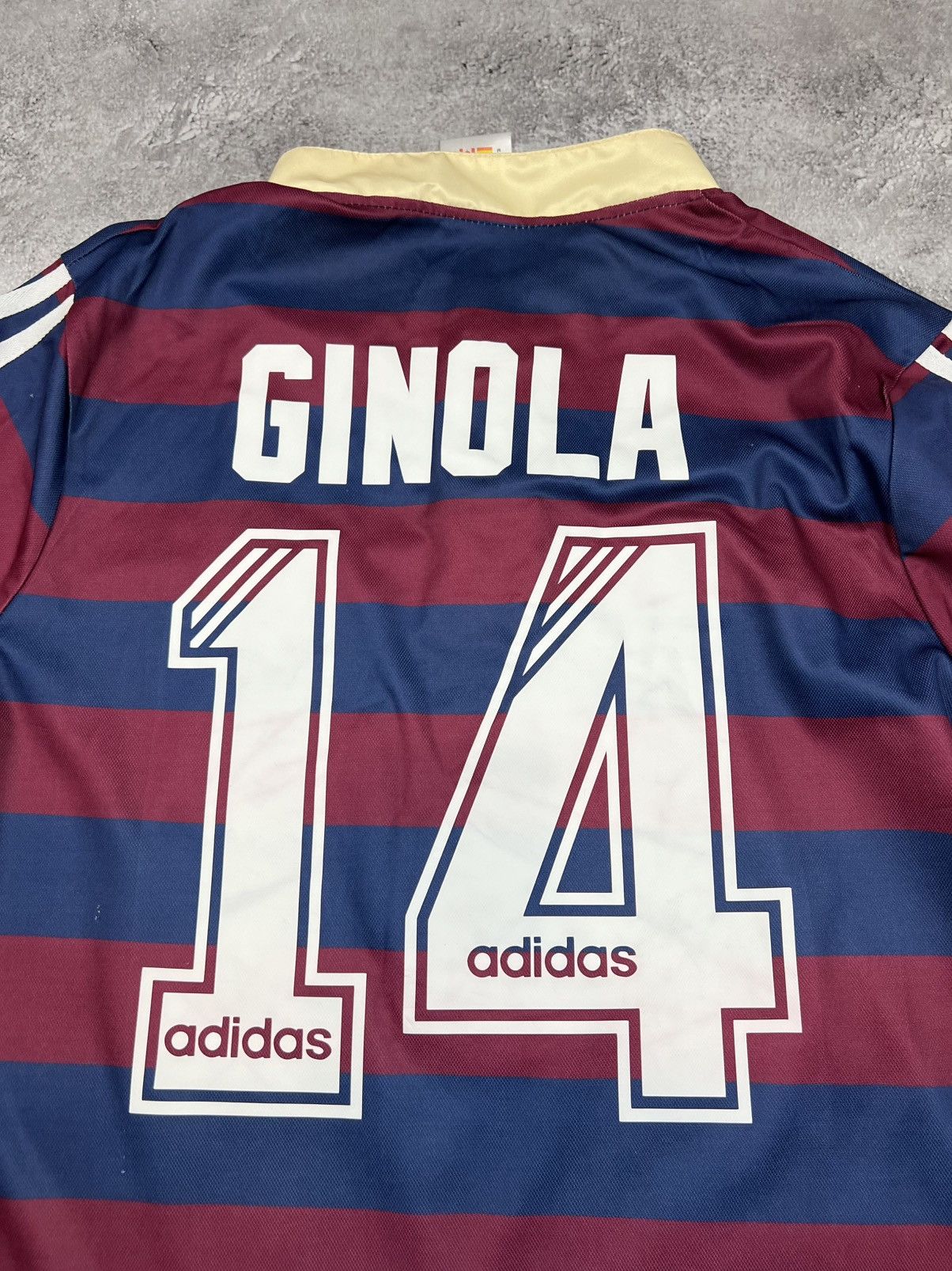 Adidas Ginola Adidas Newcastle United 1995/1996 Away Soccer Jersey Size US M / EU 48-50 / 2 - 4 Thumbnail