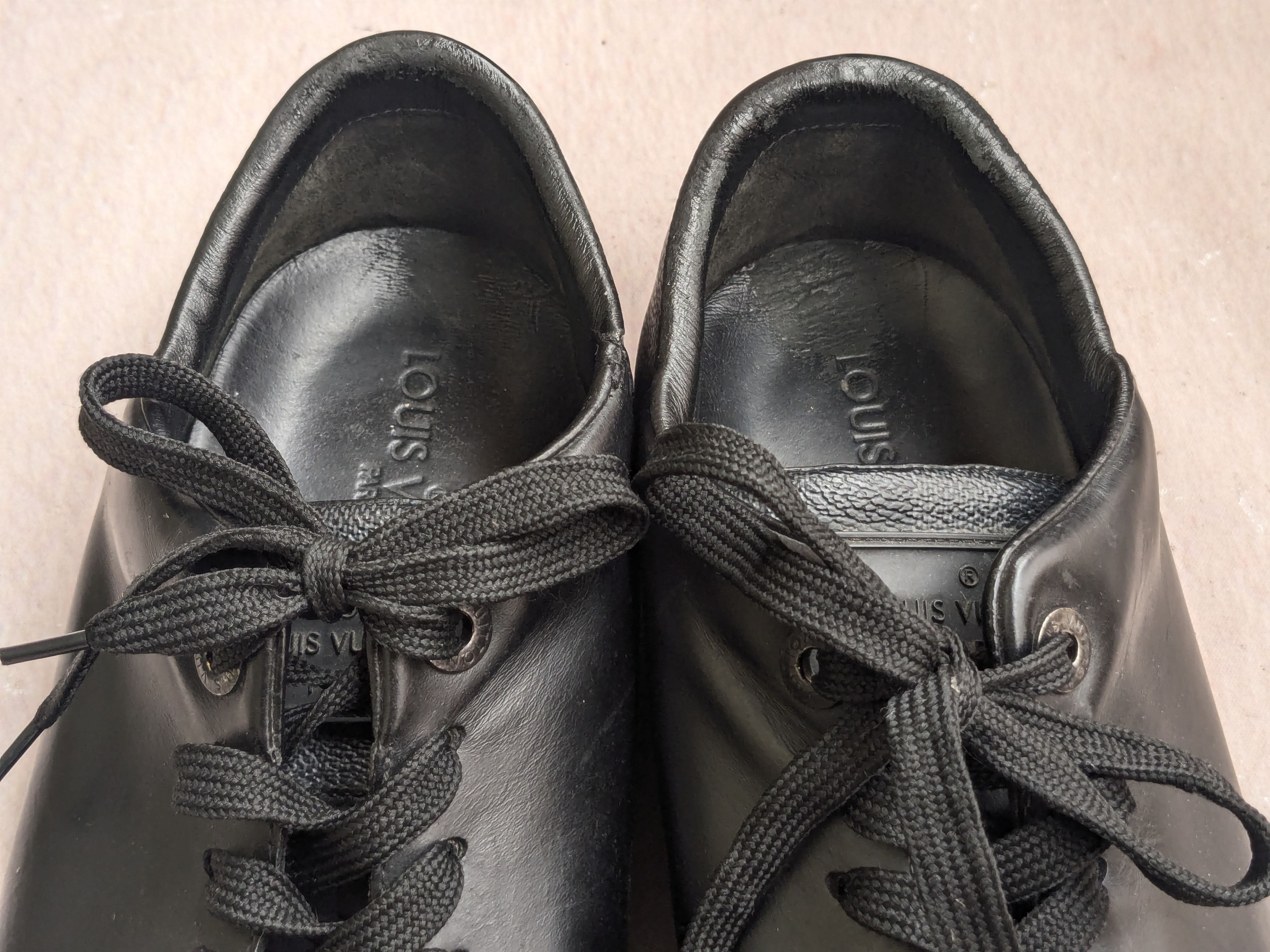 Louis Vuitton Louis Vuitton Damier Monogram Sneakers Black 10 Leather Low Size US 10 / EU 43 - 7 Thumbnail