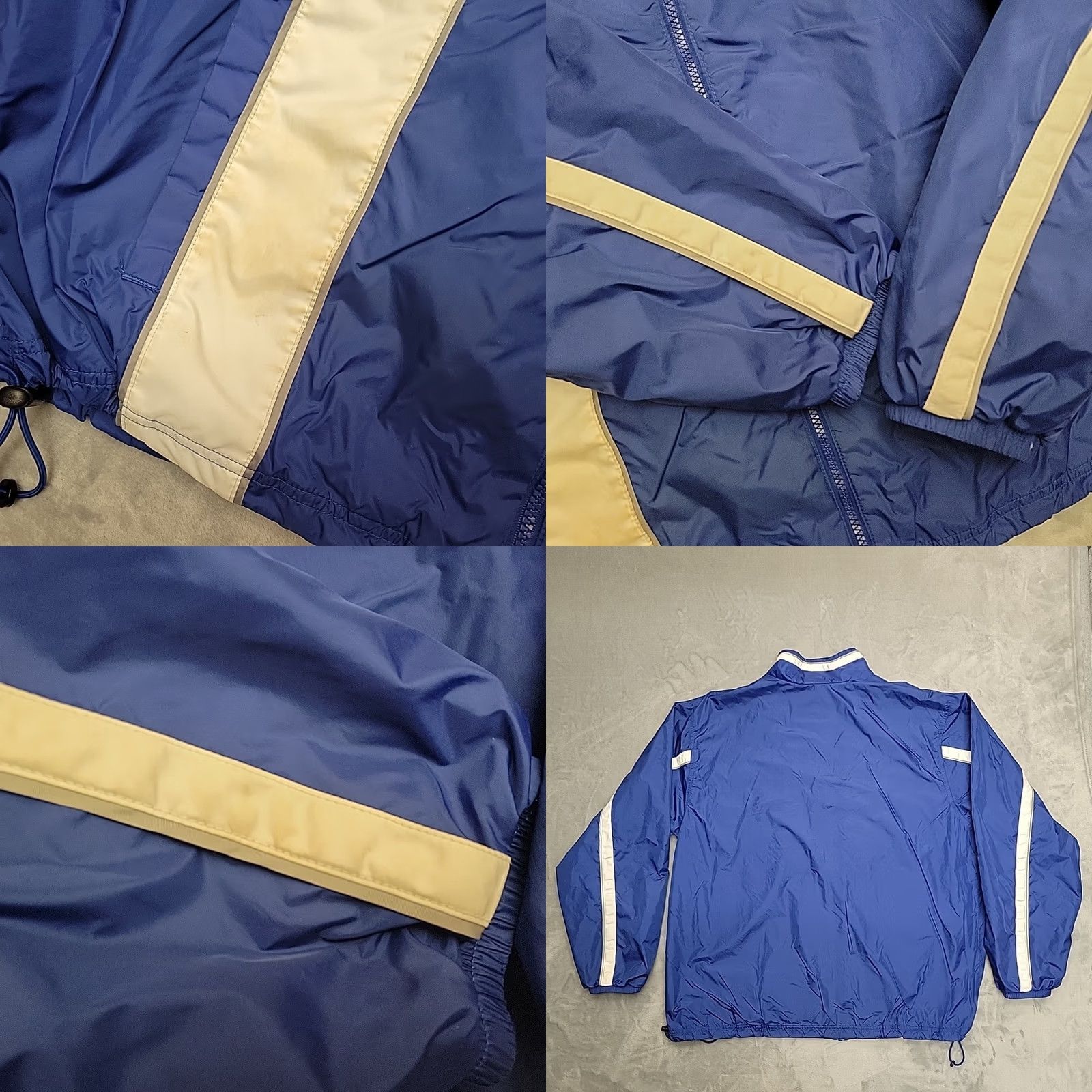 Adidas VINTAGE Adidas Jacket Mens XL Blue White Windbreaker Full Zip Track Y2K Retro Size US XL / EU 56 / 4 - 8 Thumbnail