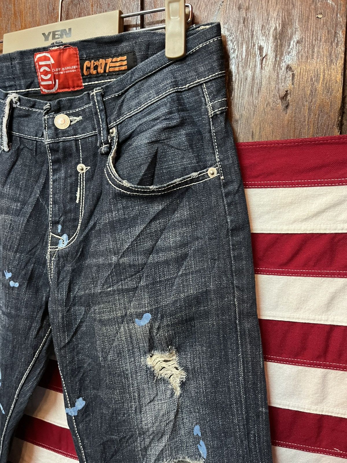 Levi's Vintage Y2K Levis X Clot Collaboration Denim Size US 29 - 4 Thumbnail