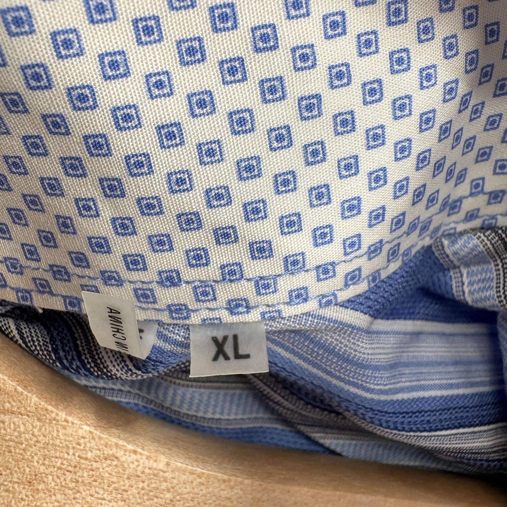 Tailorbyrd TailorByrd Dress Shirt Mens XL Blue Stripe Slim Long Sleeve Business NWOT Size 46R - 7 Thumbnail