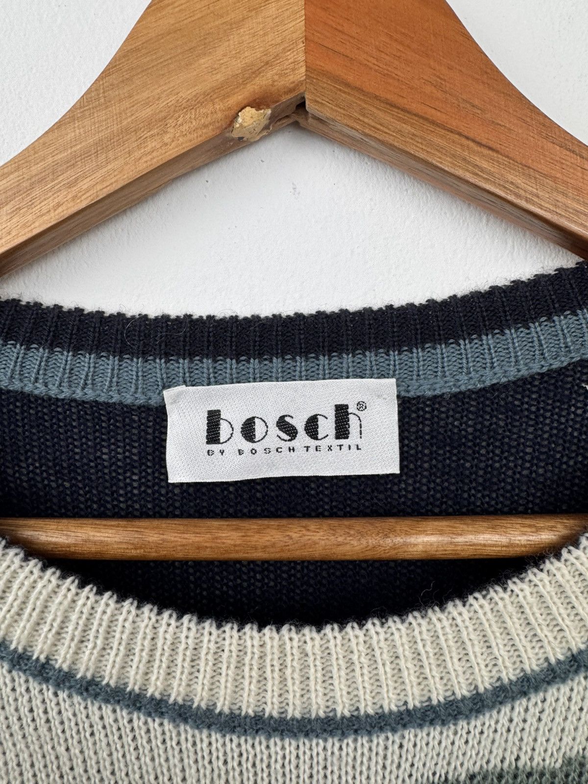 Vintage Bosch Vintage Men Wool Blend Abstract Print Crew Neck Size US L / EU 52-54 / 3 - 3 Thumbnail