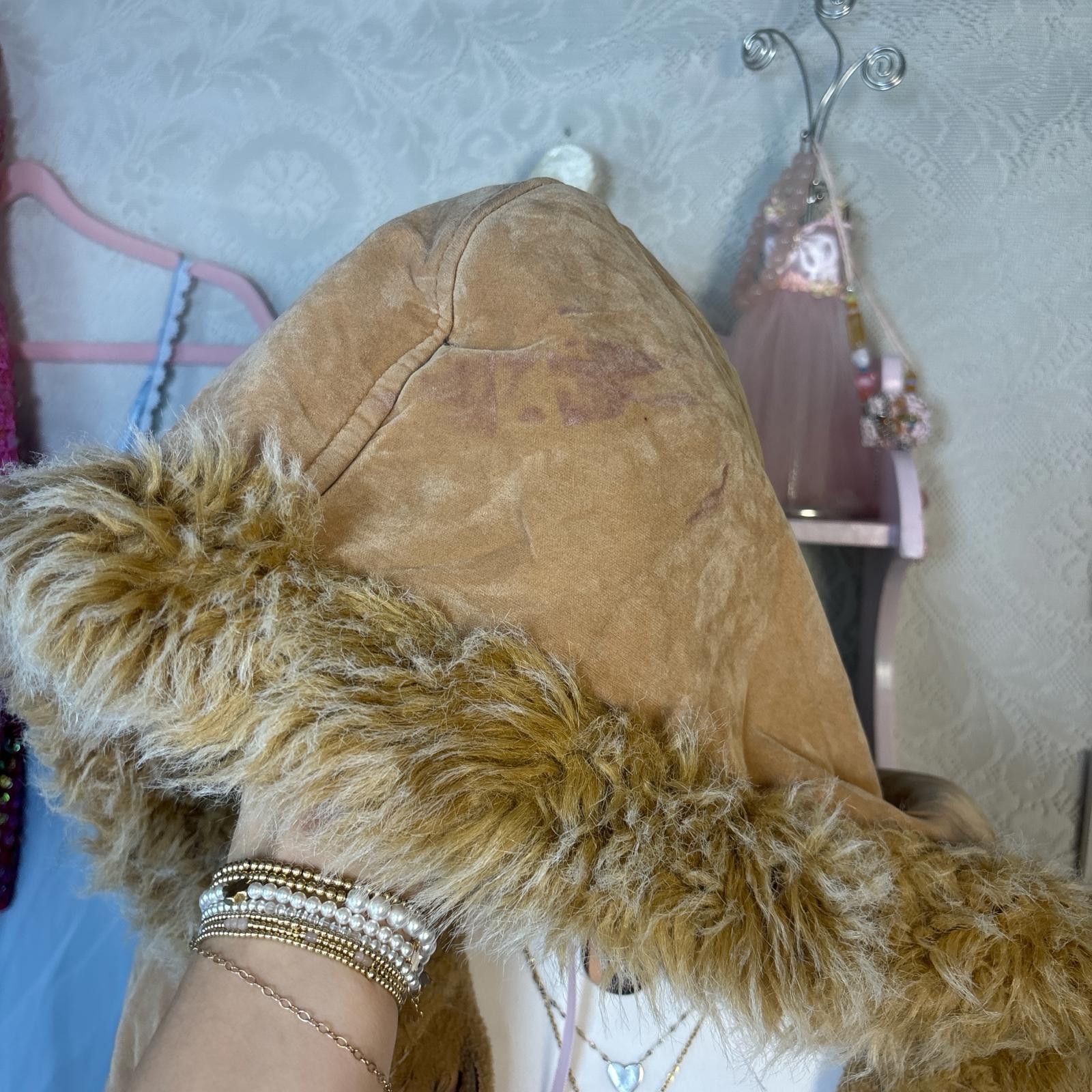 Other vintage soft faux fur button up jacket Size L / US 10 / IT 46 - 4 Thumbnail