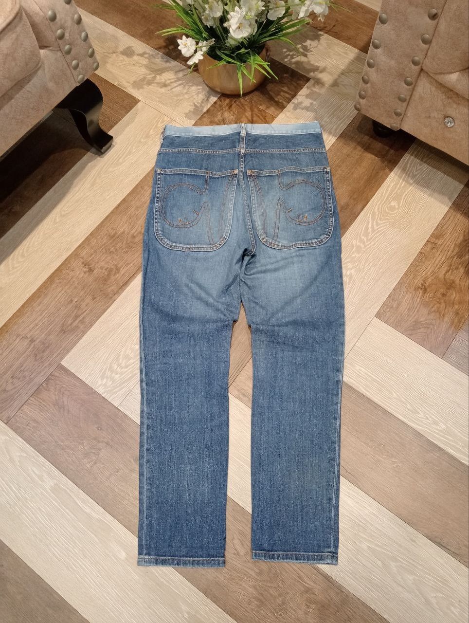 Tsumori Chisato VINTAGE TSUMORI CHISATO ISSEY MIYAKE BLUE DENIM PANTS Size US 30 / EU 46 - 9 Thumbnail