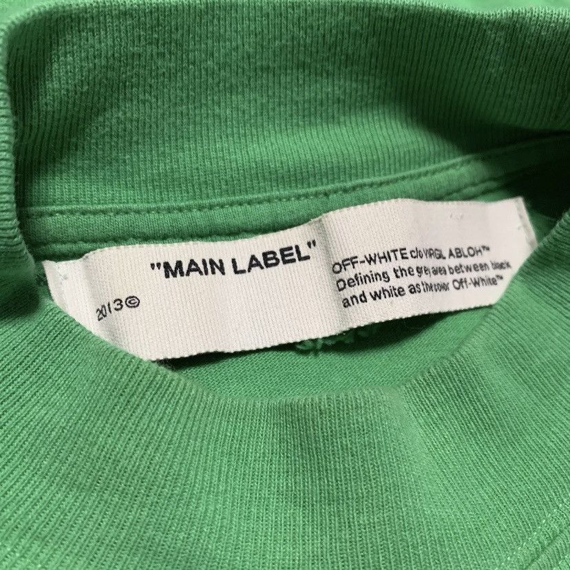 Off-White Off White Medium Public Television Green Long Sleeve Tee Size US M / EU 48-50 / 2 - 7 Thumbnail