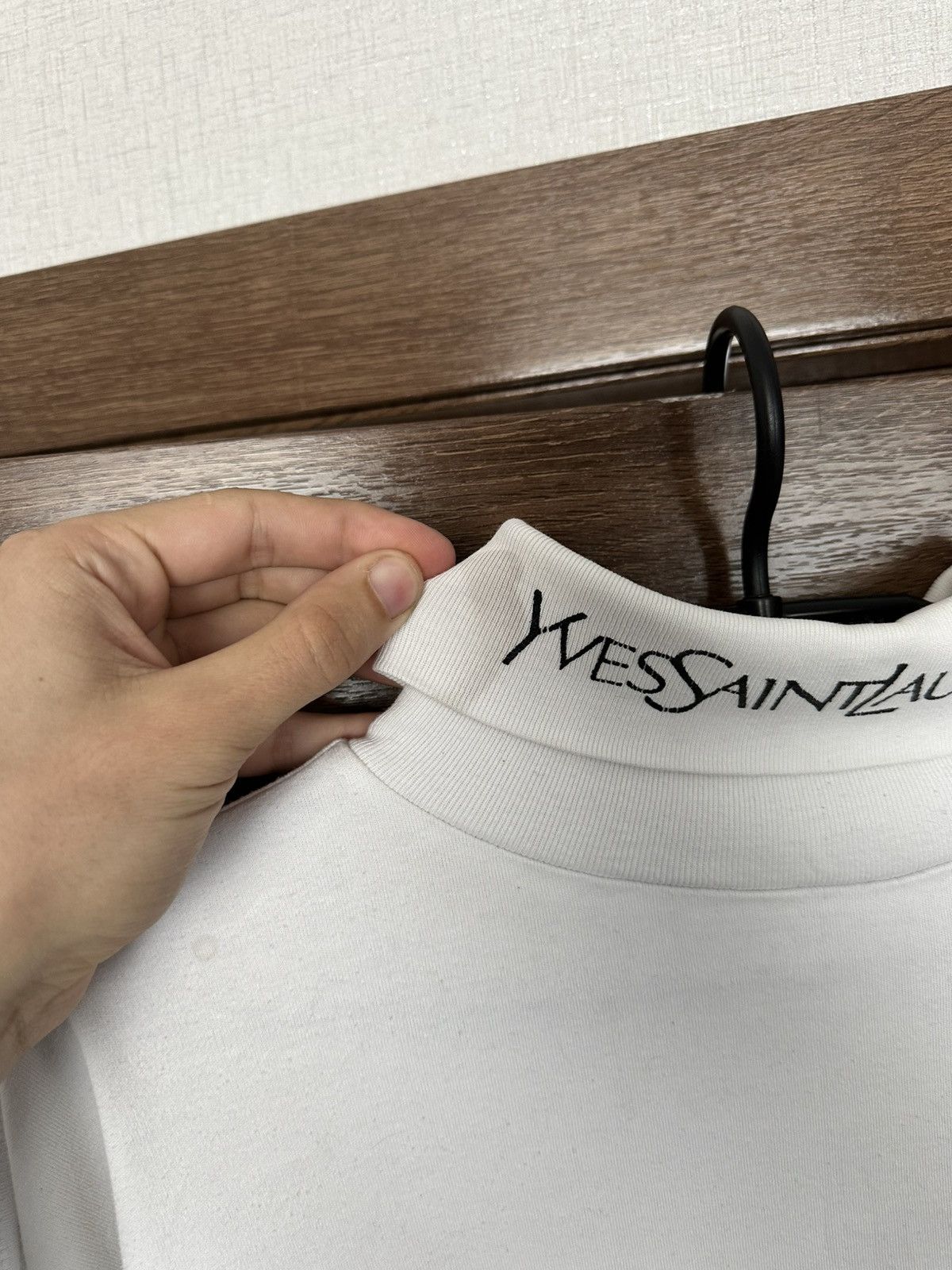 Yves Saint Laurent Yves Saint Laurent YSL Vintage Turtleneck Sweatshirt 90s Size US L / EU 52-54 / 3 - 12 Thumbnail