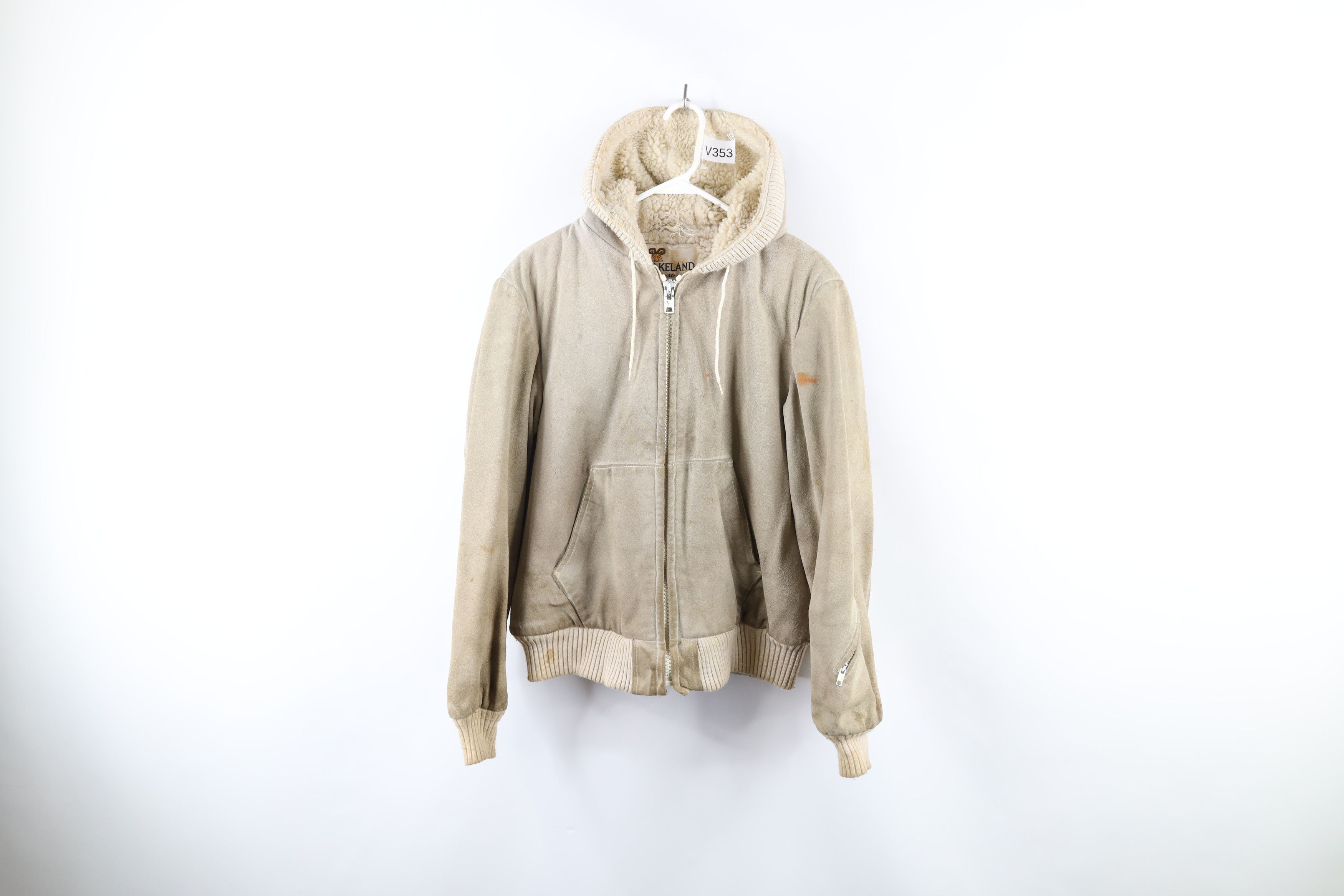 Vintage Vintage 70s Suede Leather Peltskin Dasher Hooded Jacket USA ...