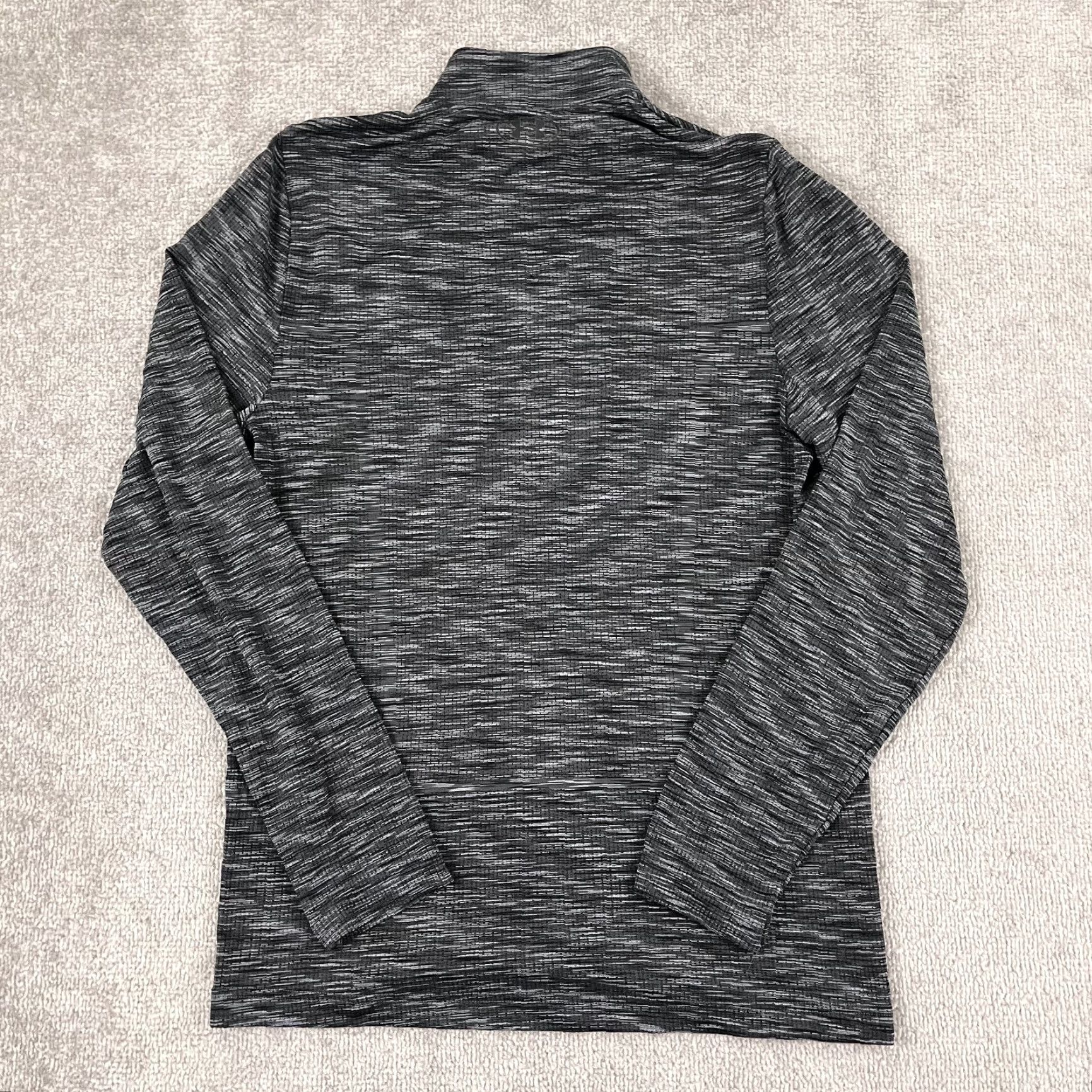 Under Armour UNDER ARMOUR Pullover Mens Medium Fitted Heather Gray Golf Performance Stretch Size US M / EU 48-50 / 2 - 7 Thumbnail