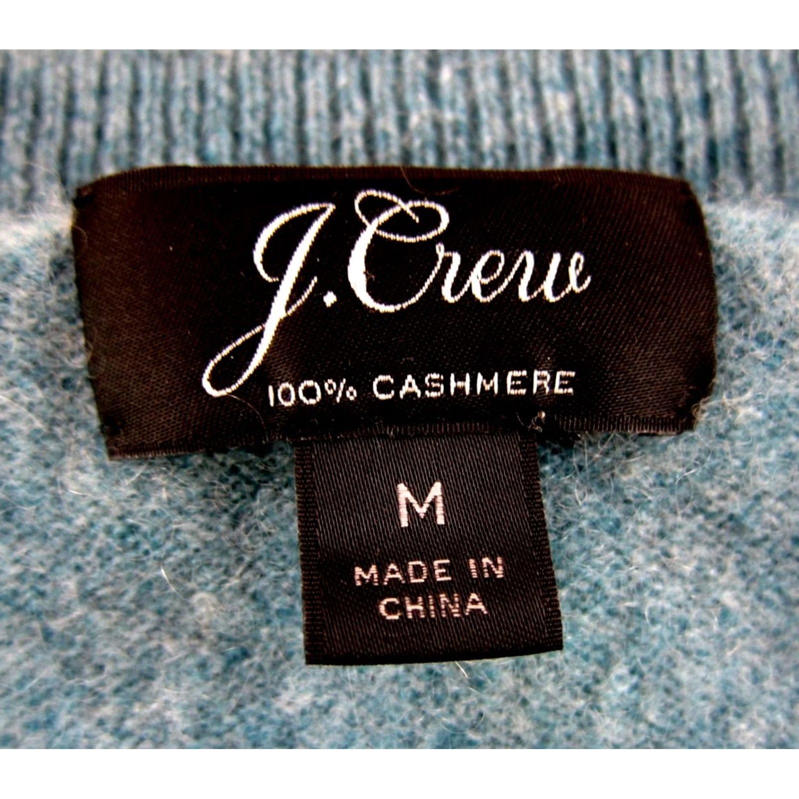 J.Crew J.Crew 100% Cashmere Teal Green Round Neck Sweater Women Size S-M Size M / US 6-8 / IT 42-44 - 3 Thumbnail
