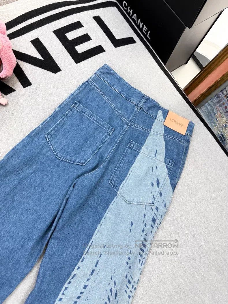Loewe Loewe Blue Plaid Denim Jeans Size 24" / US 00 / IT 34 - 9 Thumbnail