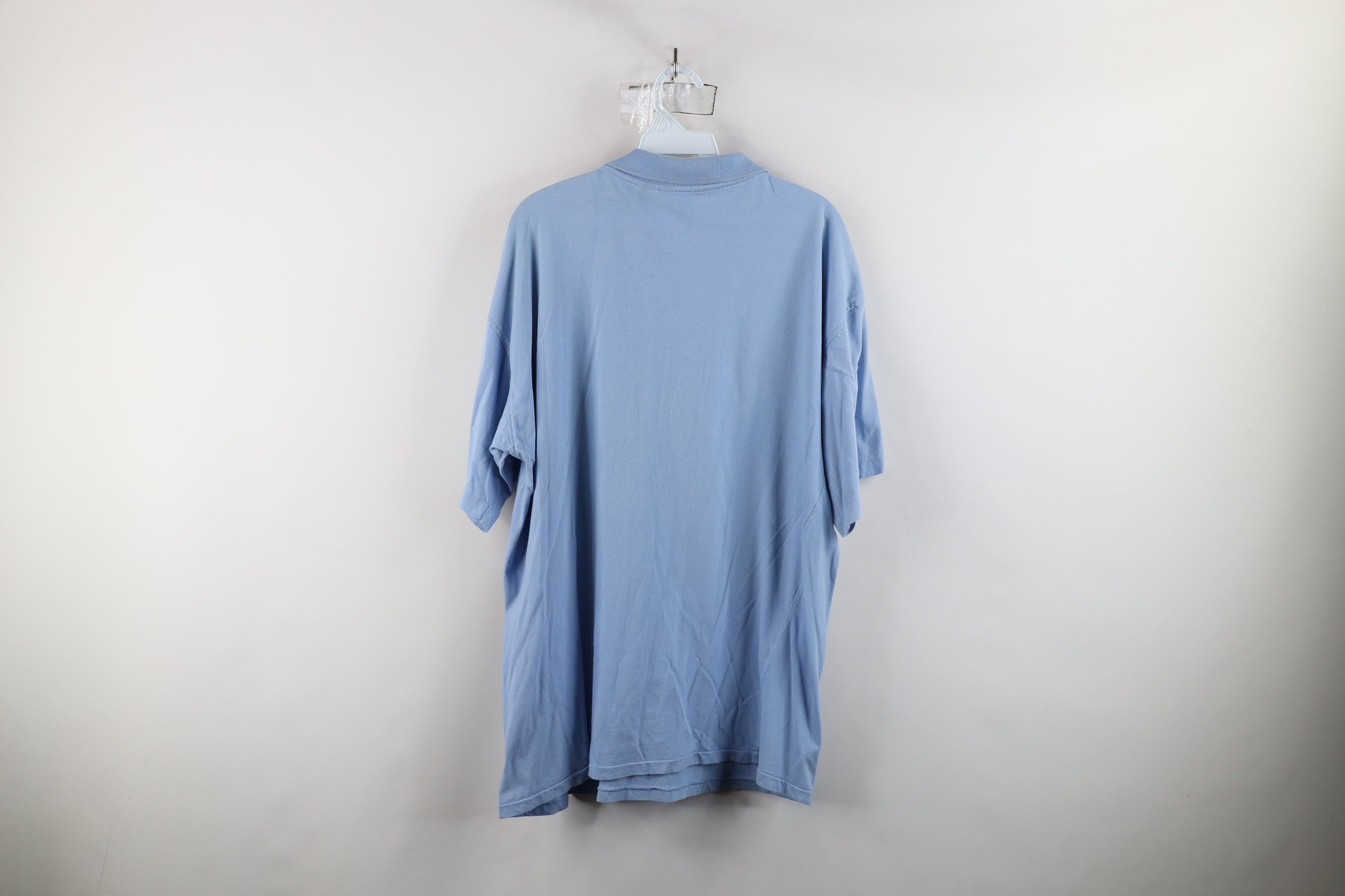 Christian Dior Monsieur × Vintage Vintage 90s Christian Dior Spell Out Crest Polo Shirt Blue Size US XL / EU 56 / 4 - 12 Thumbnail