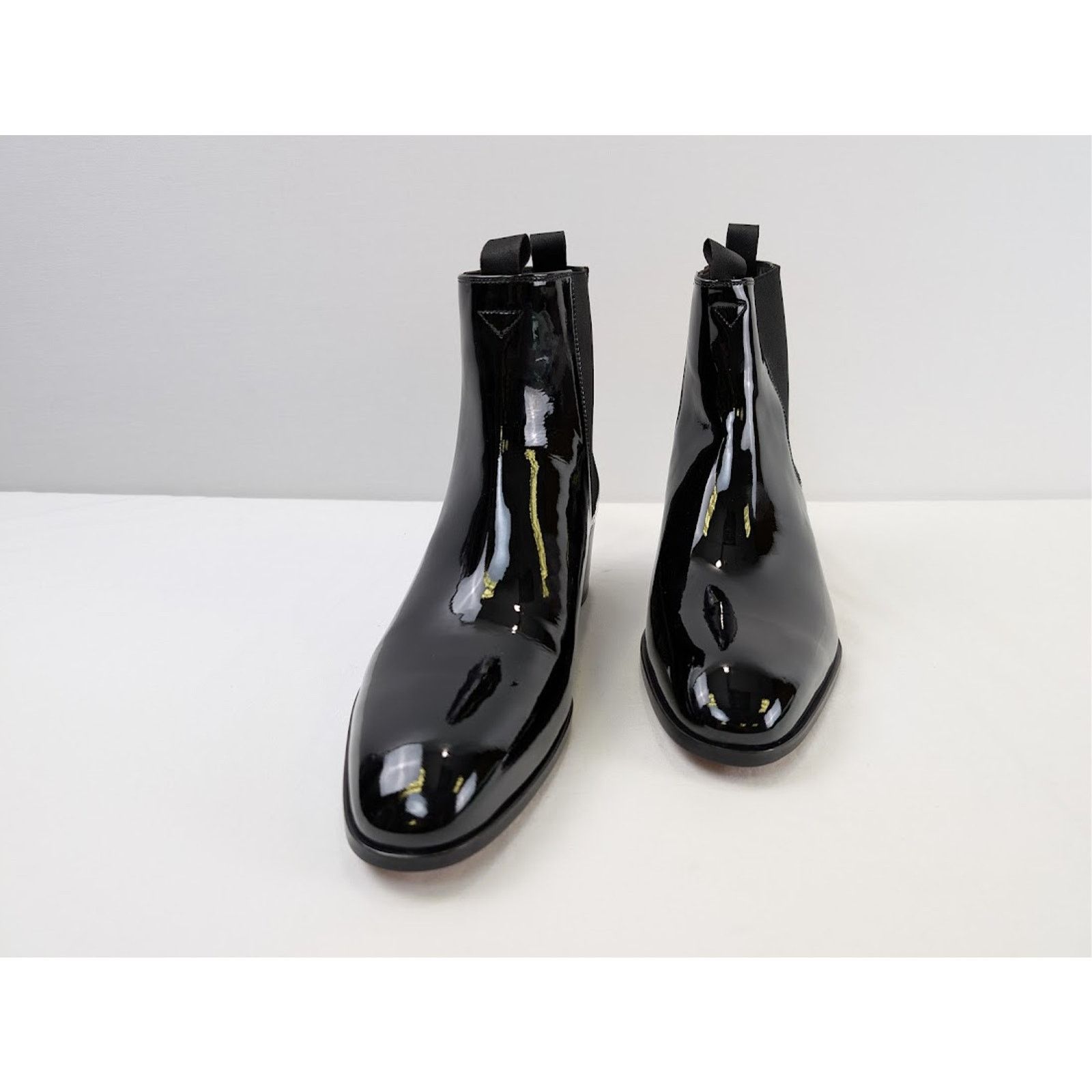 Tom Ford o1rshd1 Stivale Vernice Nero Boots in Black Size US 12 / EU 45 - 7 Thumbnail