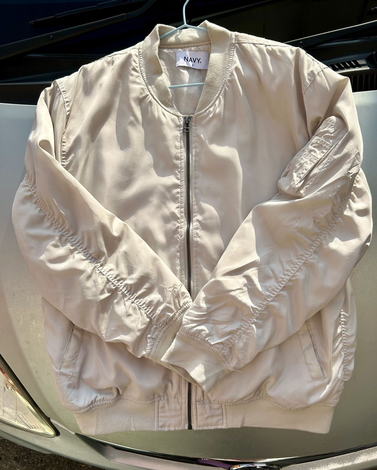 Old Navy Japanese Brand NAVY Bomber Jacket Size US M / EU 48-50 / 2 - 22 Thumbnail