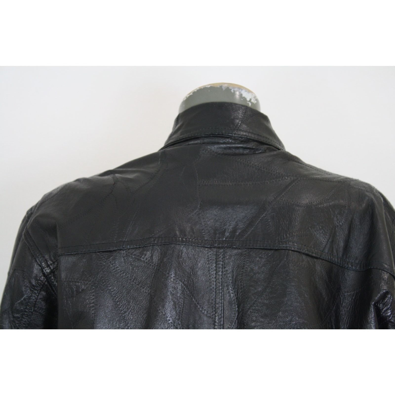 Vintage Vintage 80s Caesars Palace Genuine Leather Patchwork Jacket Size US XL / EU 56 / 4 - 9 Thumbnail