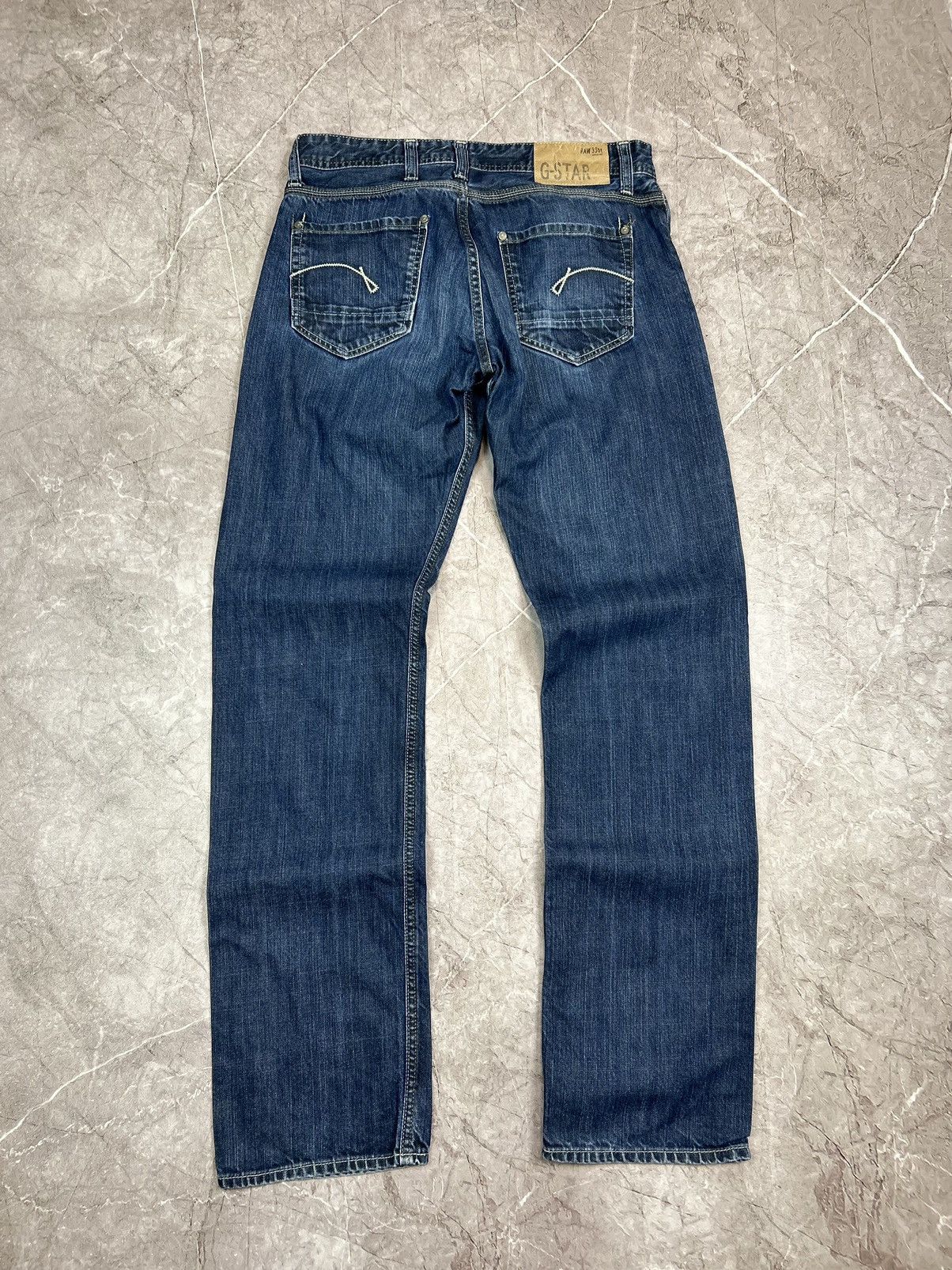 G-Star × Japanese Brand × Vintage VINTAGE G STAR RAW JEANS JAPANESE DIRTY WASH DISTRESSED Y2K Size US 32 / EU 48 - 2 Thumbnail