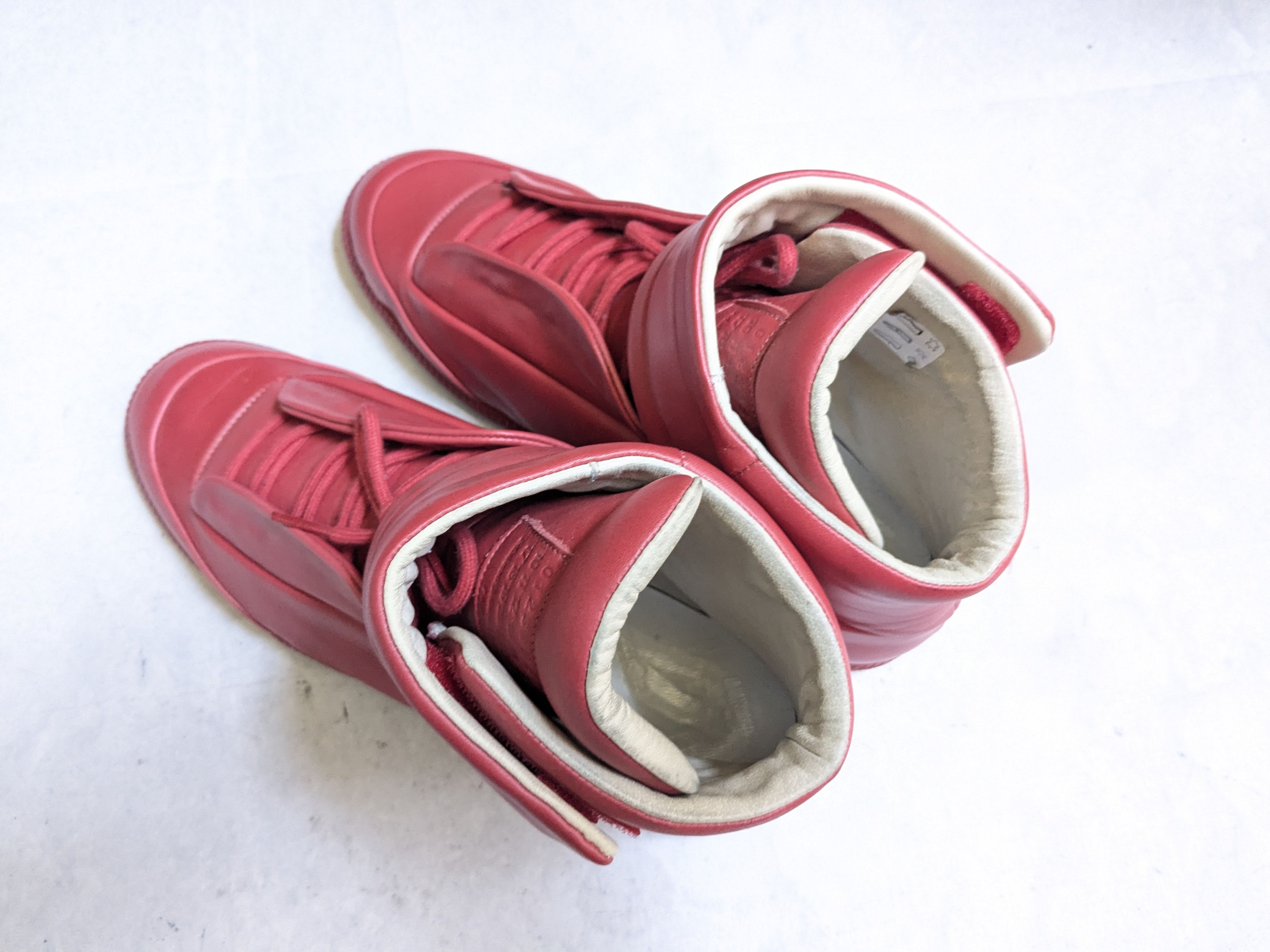 Maison Margiela Maison Margiela Future Sneakers Red 10 43 High Tops Leather Size US 10 / EU 43 - 12 Thumbnail