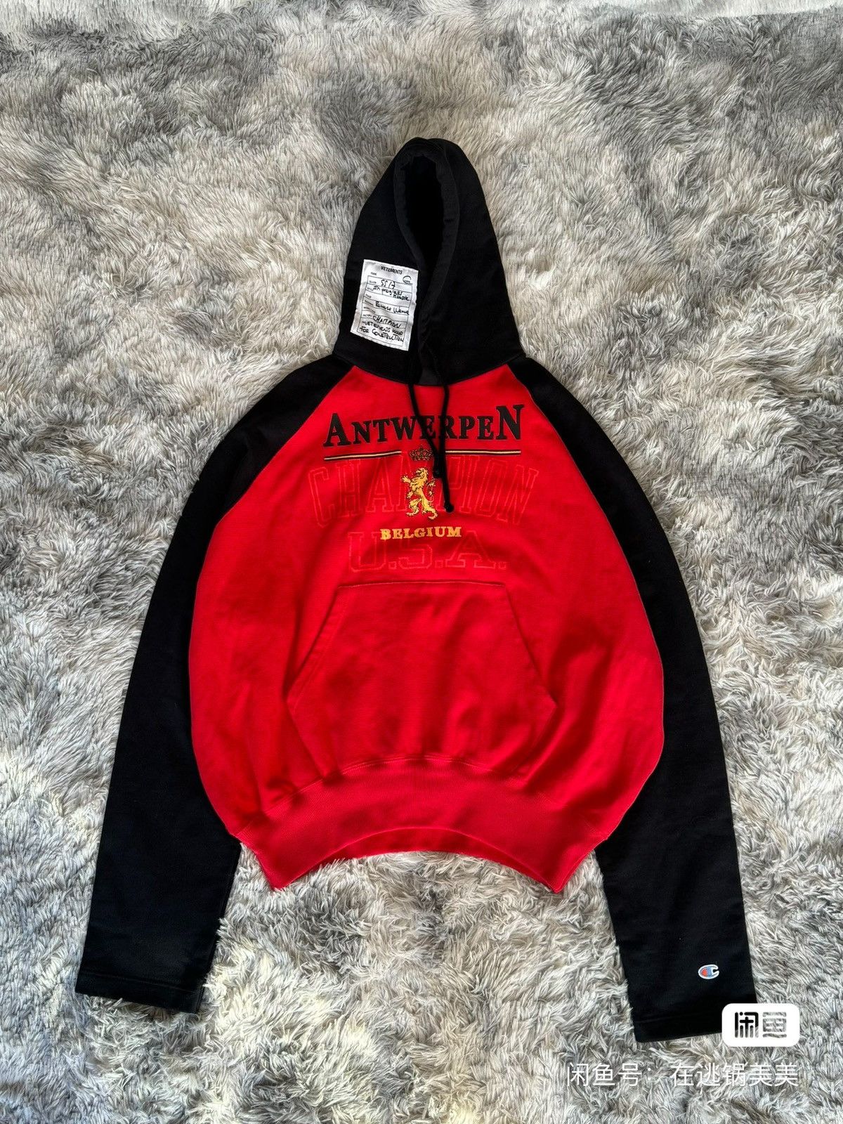 image of Champion Antwerpen Hoodie in Raw, Men's (Size Medium)