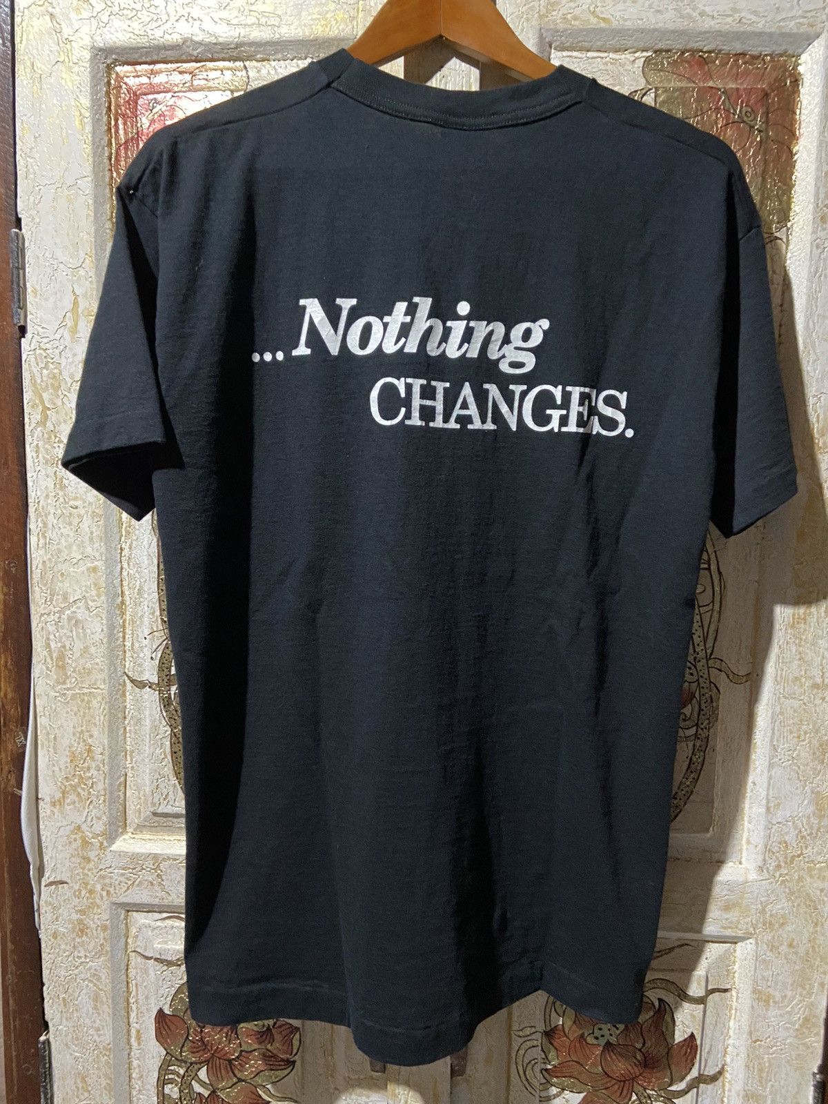 Vintage Vintage if nothing changes text black t-shirt size L Size US L / EU 52-54 / 3 - 5 Thumbnail