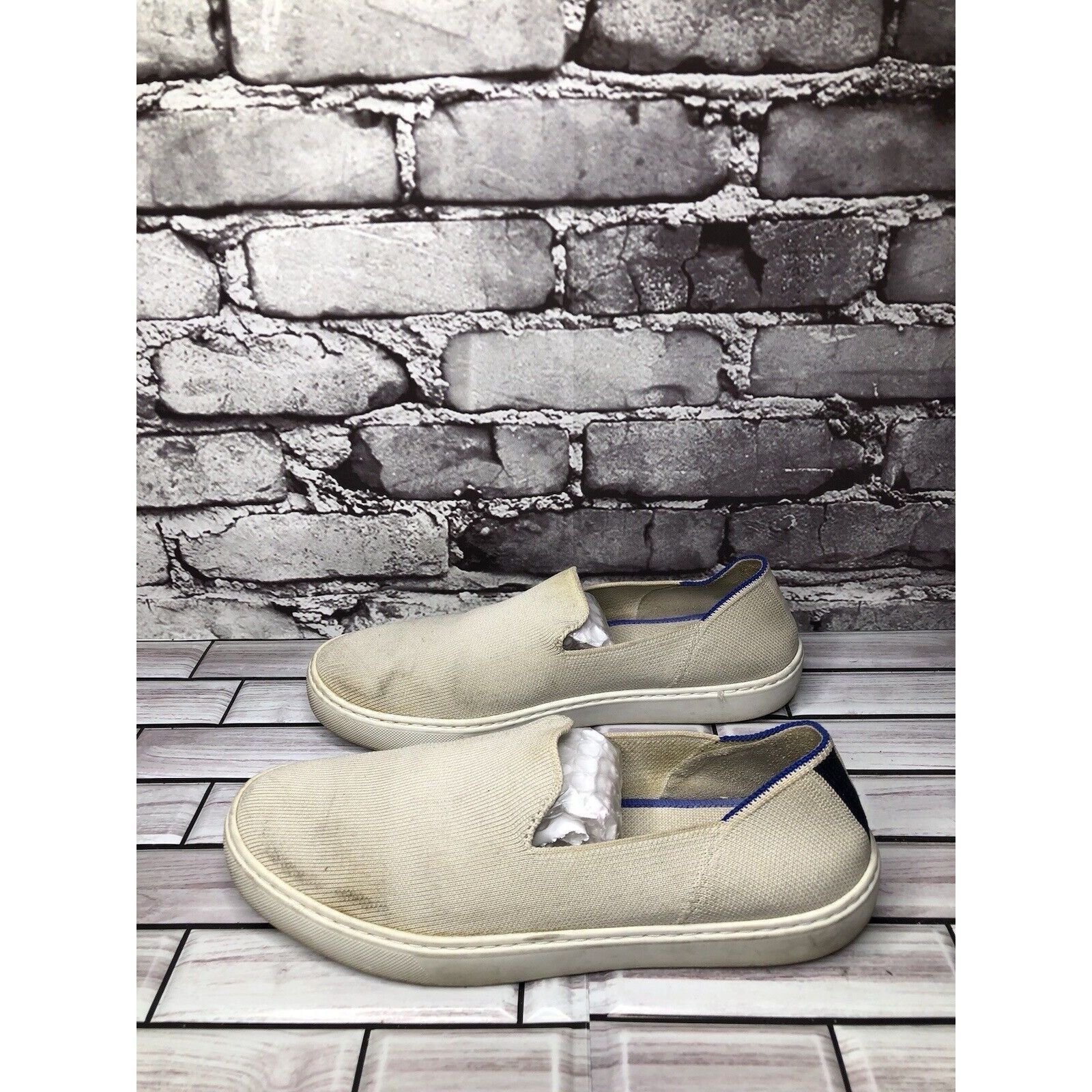 Other Rothy’s The Sneaker Ivory Knit Fabric Casual Comfort Shoes W Size US 8 / IT 38 - 13 Thumbnail