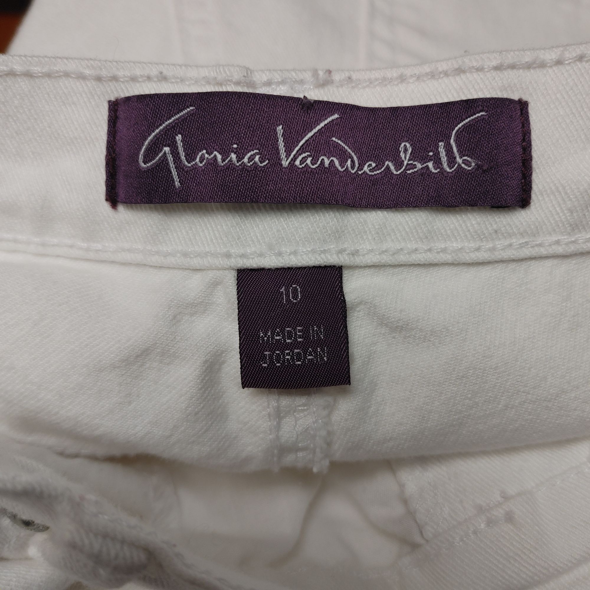 Gloria Vanderbilt Gloria Vanderbilt Women's White Missy Amanda Straight Leg Size 32" / US 10 / IT 46 - 3 Thumbnail