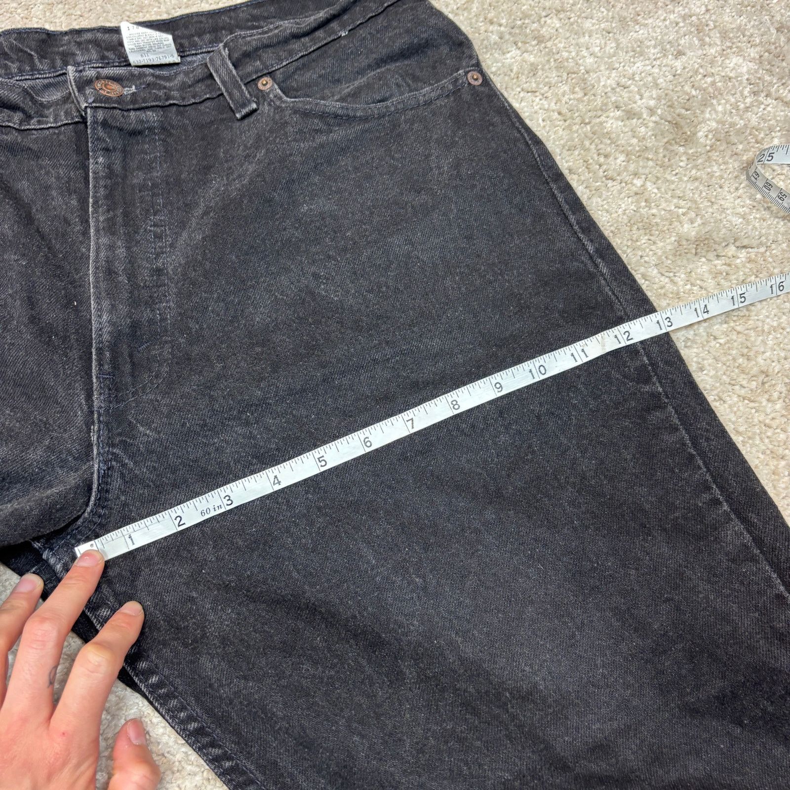 Levi's × Vintage Vintage 90s Levi's 550 Made in USA Relaxed Baggy Jeans 35x27 Size US 35 - 8 Thumbnail