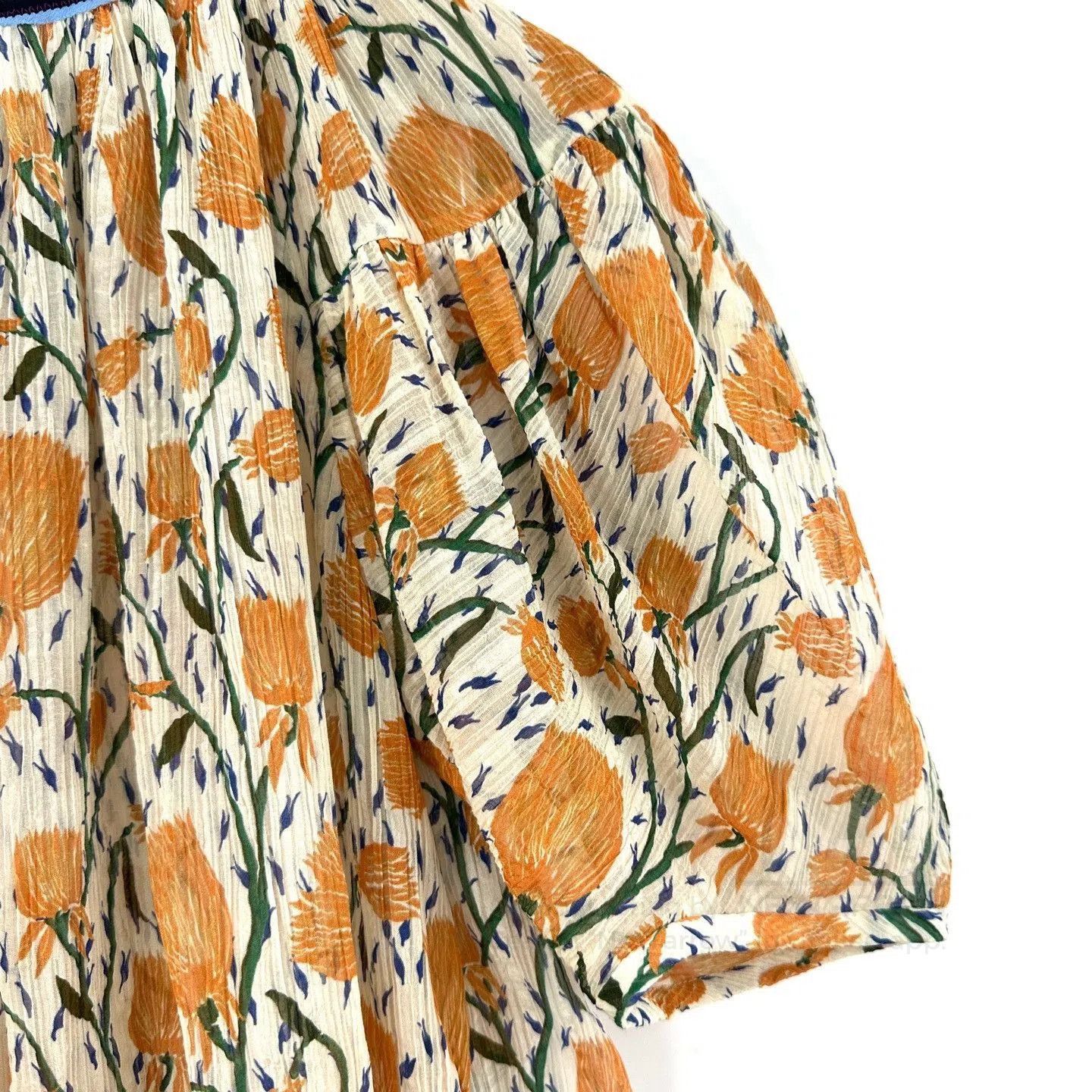 Chloe Chloe Tulip Print Short-Sleeve Top. Size XXS / US 00 / IT 34 - 5 Thumbnail