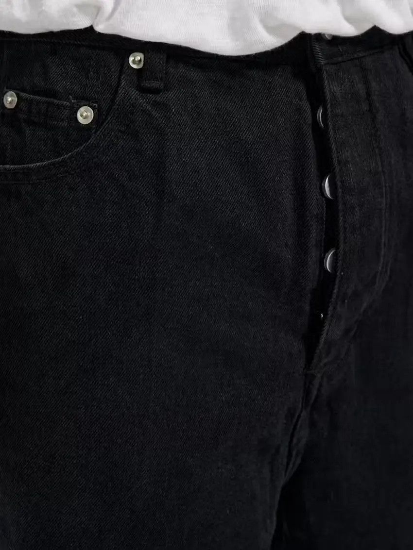 Designer × Japanese Brand Black yuppie cleanfit denim flared jeans Size US 30 / EU 46 - 7 Thumbnail