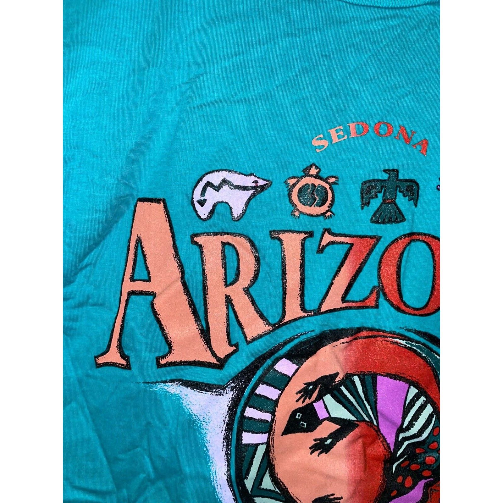 Jerzees Vintage Native American Shirt Arizona Sedona Tee VTG 90s L Size US L / EU 52-54 / 3 - 4 Thumbnail