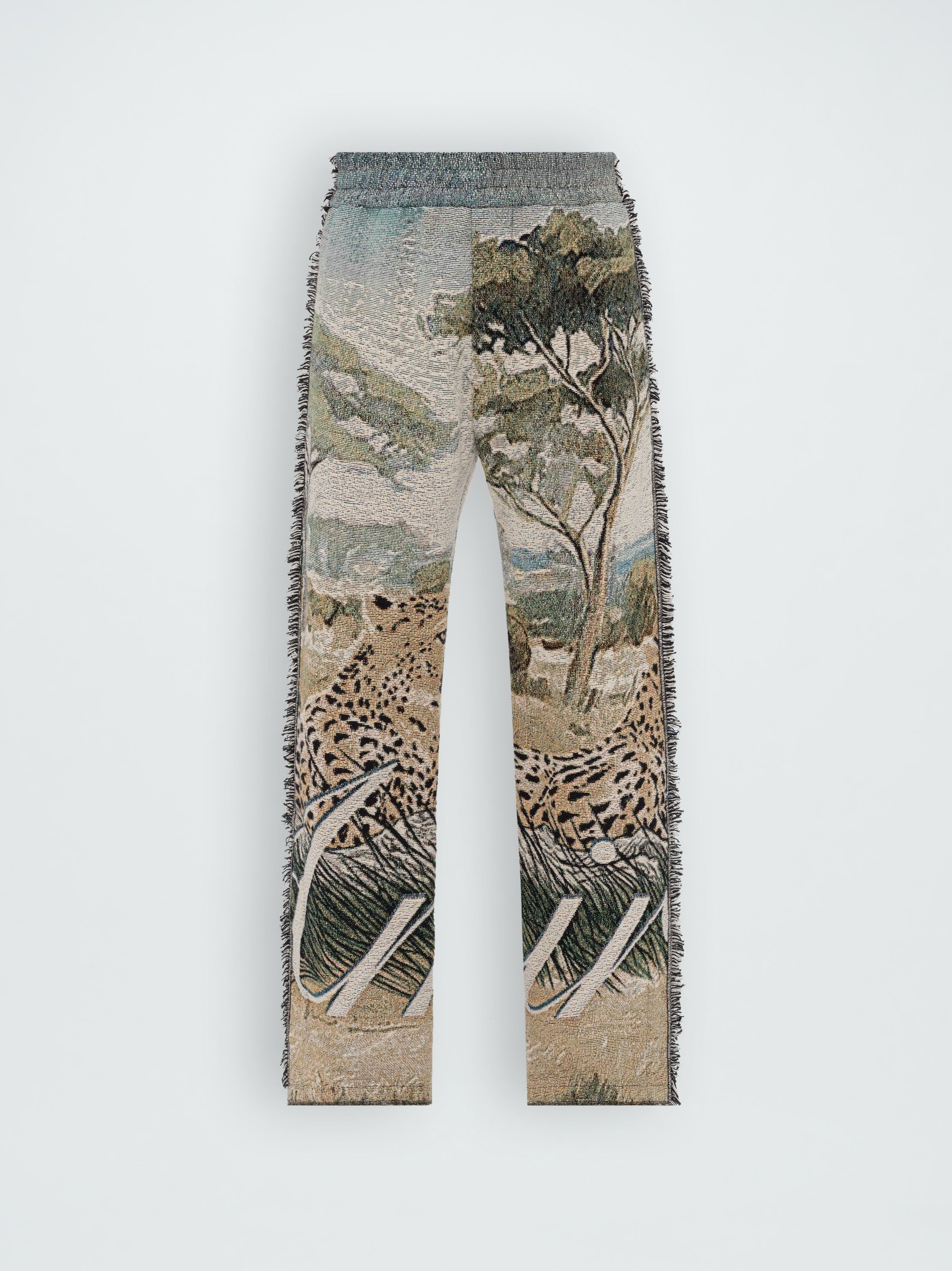 Amiri o1w1db10325 Cheetah Tapestry Lounge Pant in Multicolor Size US 36 / EU 52 - 1 Thumbnail