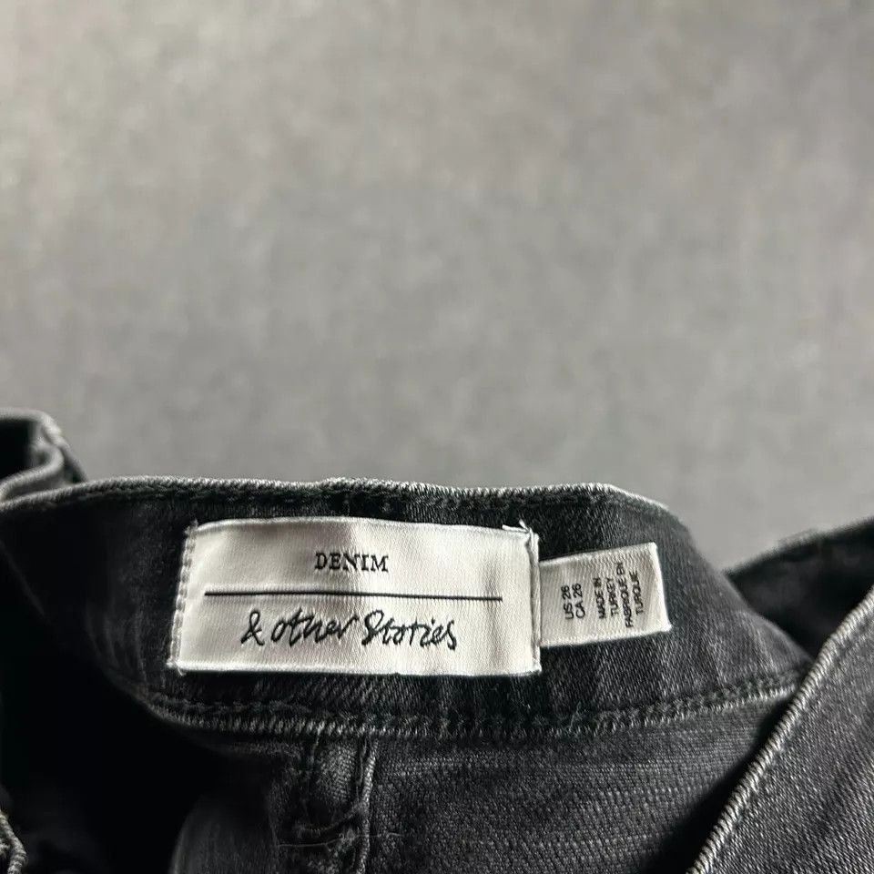 & Other Stories & Other Stories Jeans Womens 26 Charcoal Wash High Rise Size 26" / US 2 / IT 38 - 6 Thumbnail