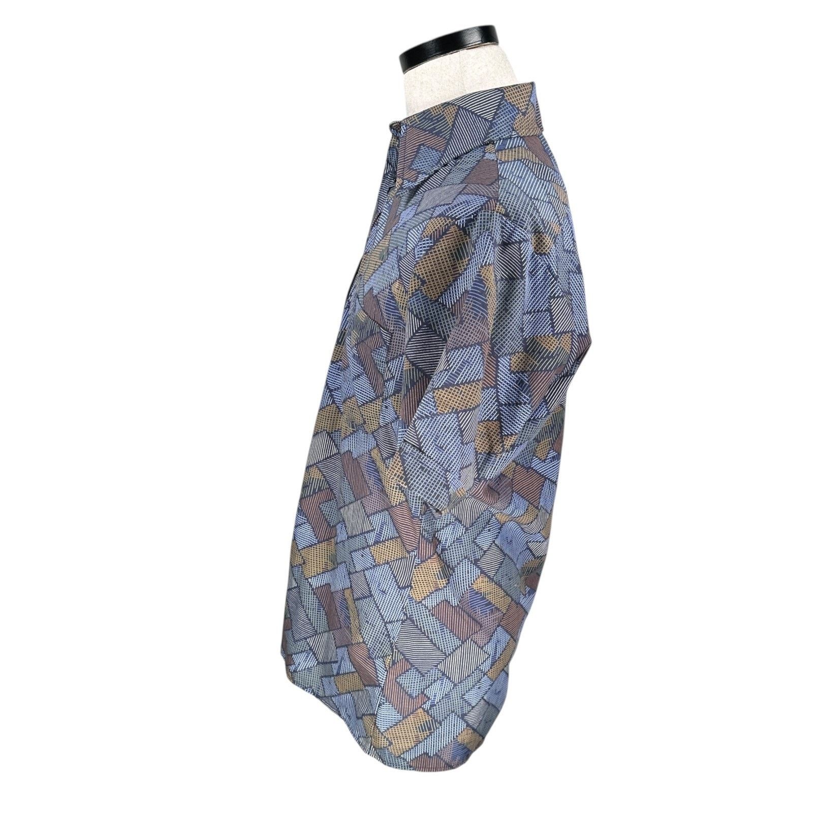 Arrow VTG Arrow Disco Shirt Men Medium Geometric Short Sleeve 70s Size US M / EU 48-50 / 2 - 4 Thumbnail